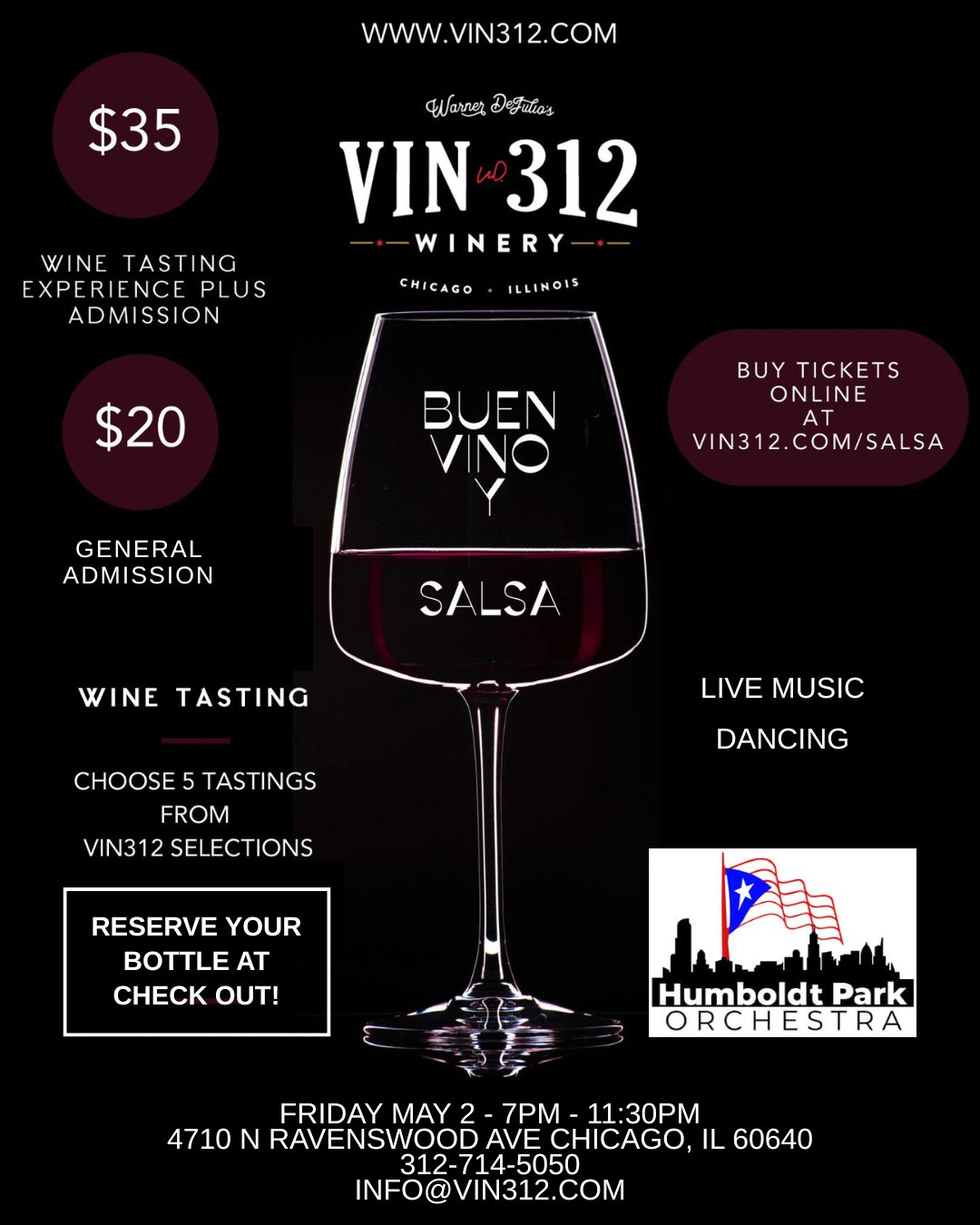 Buen Vino y Salsa @ VIN312 Winery