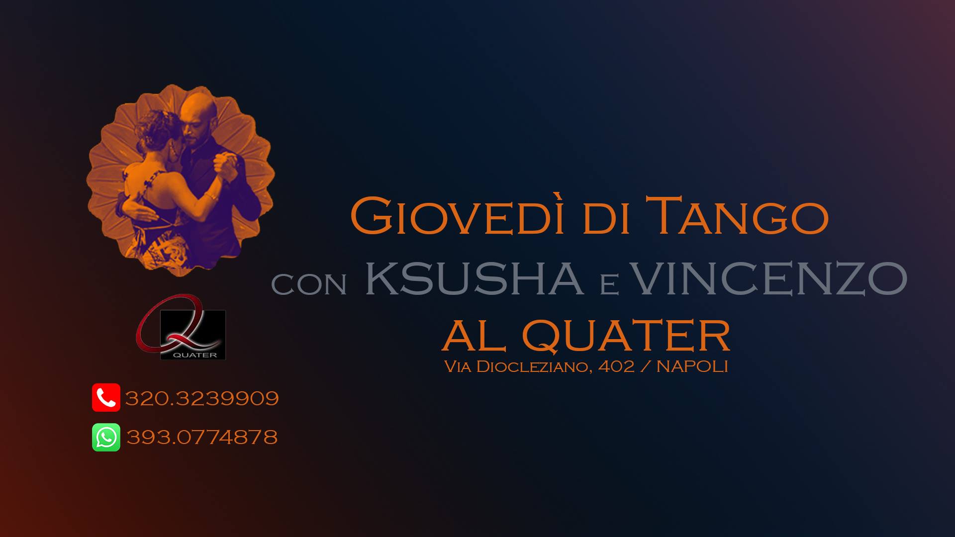 Giovedì Stage di Tango al Quater