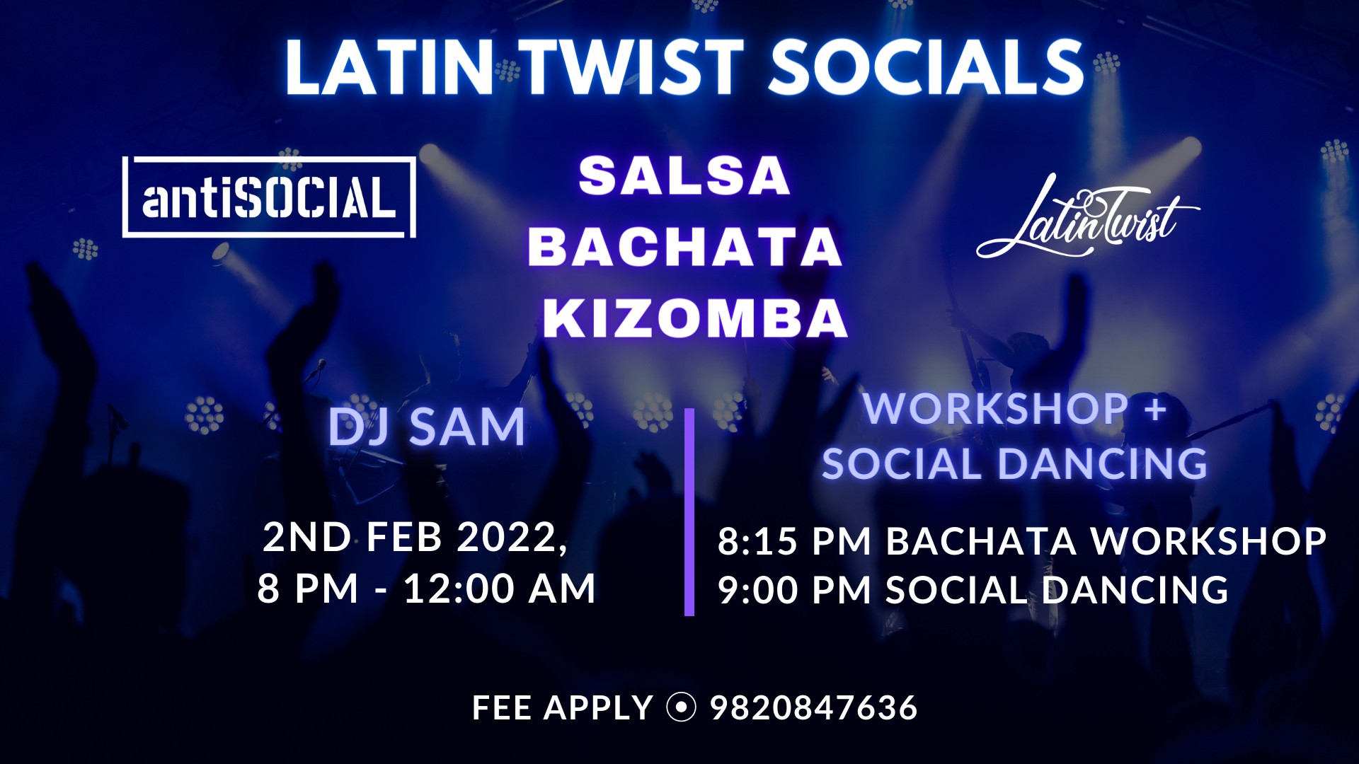 Latin Twist Socials - Wed 2 Feb, 2022