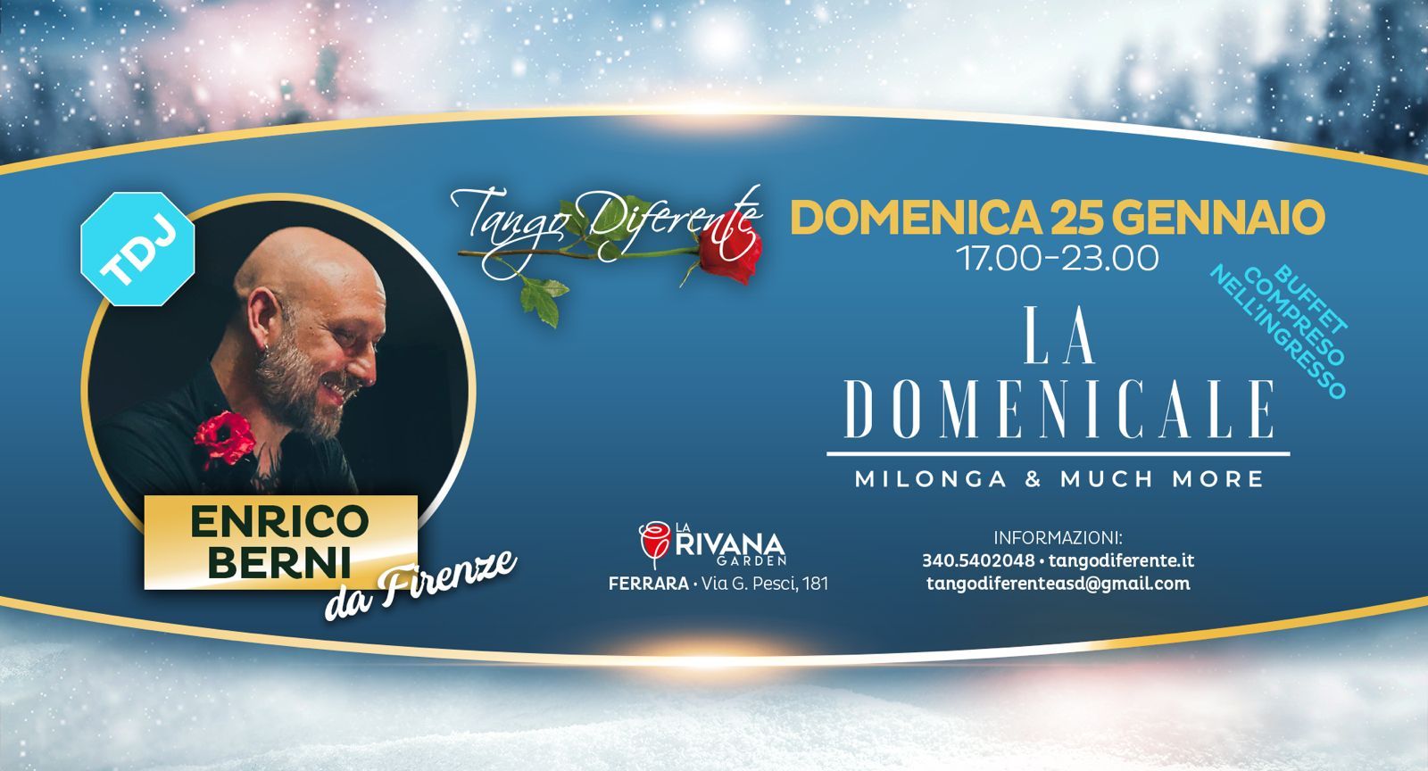 "LA DOMENICALE" a Ferrara con Tdj Enrico Berni