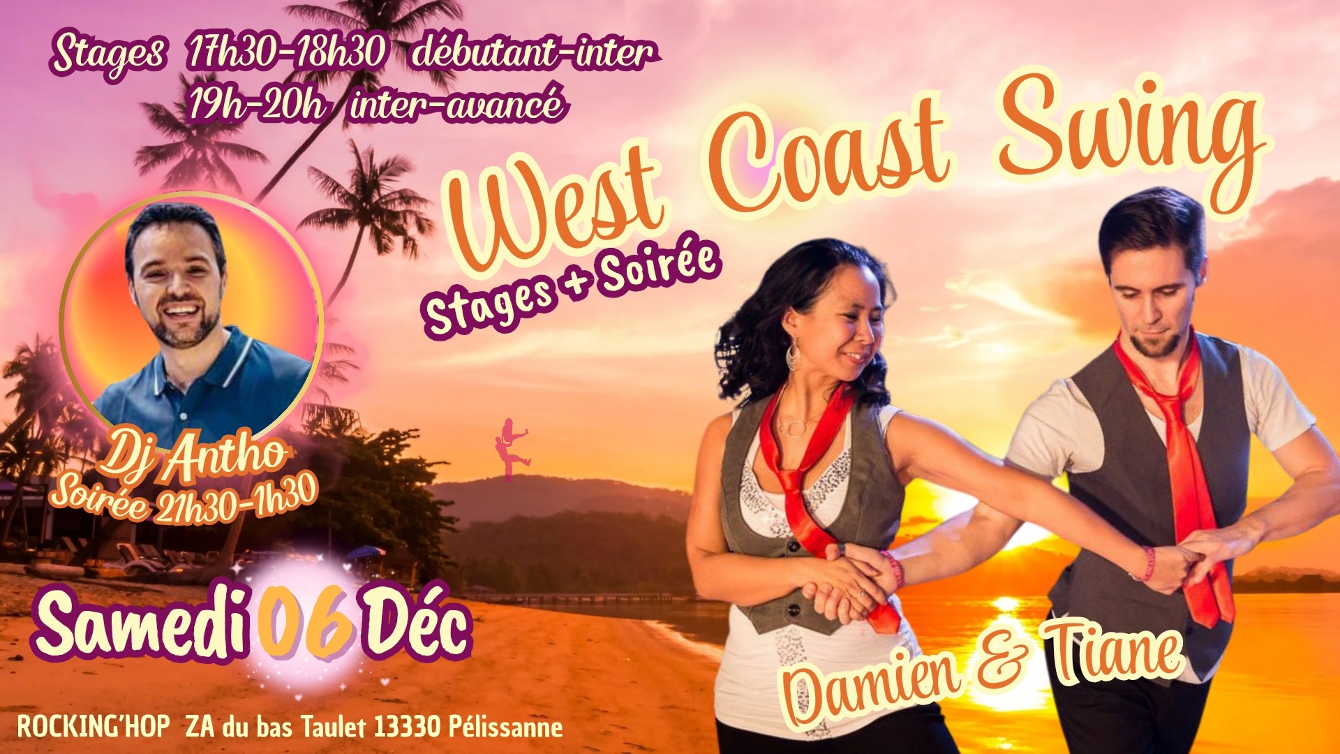 Soirée West Coast Swing samedi 6 décembre