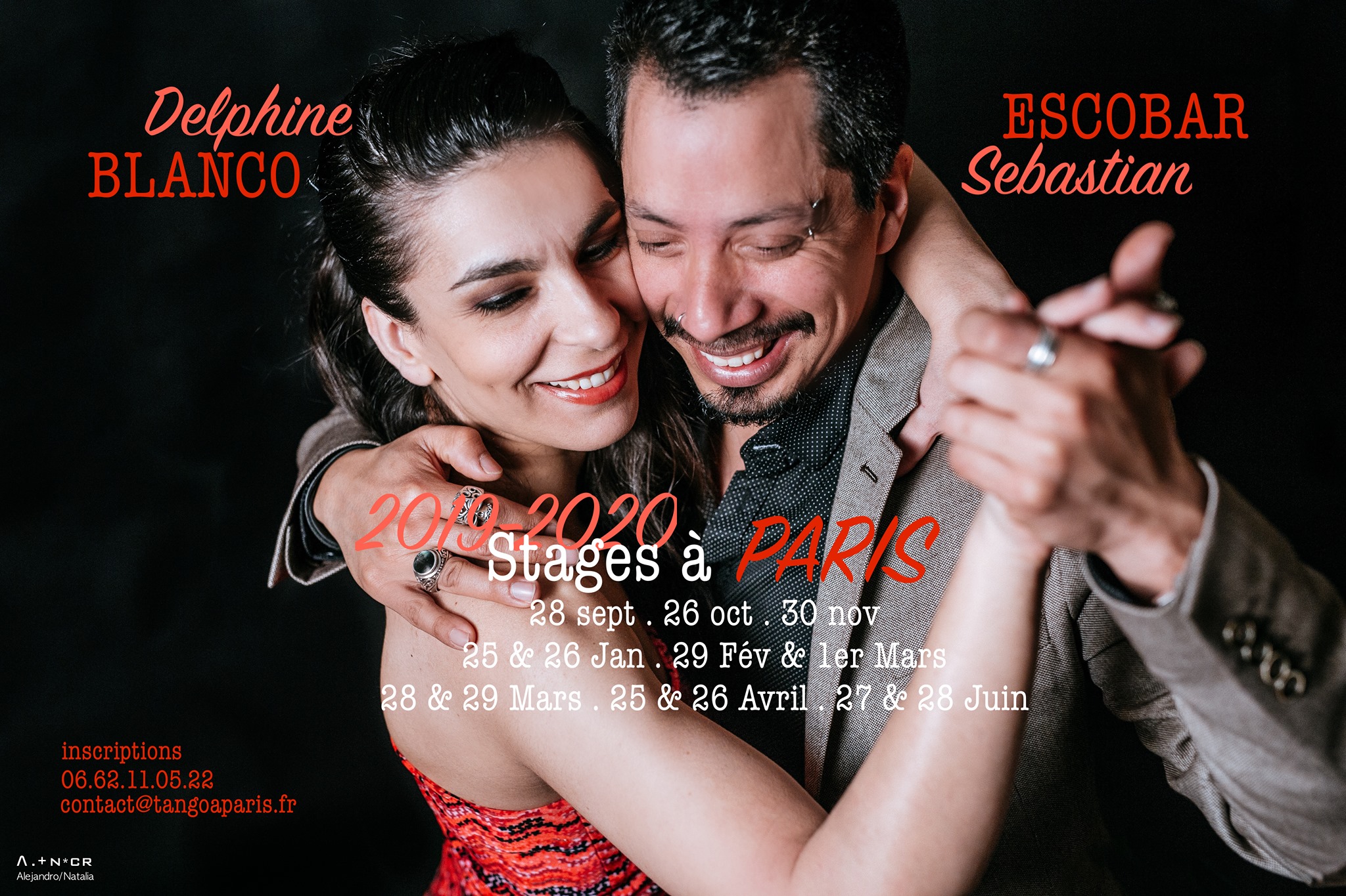 26 octobre 2019 ✭ Blanco & Escobar ✭ Stage de Tango à Paris