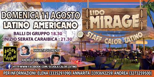DOMENICA 11 AGOSTO - LIDO MIRAGE - ROSETO DEGLI ABRUZZI