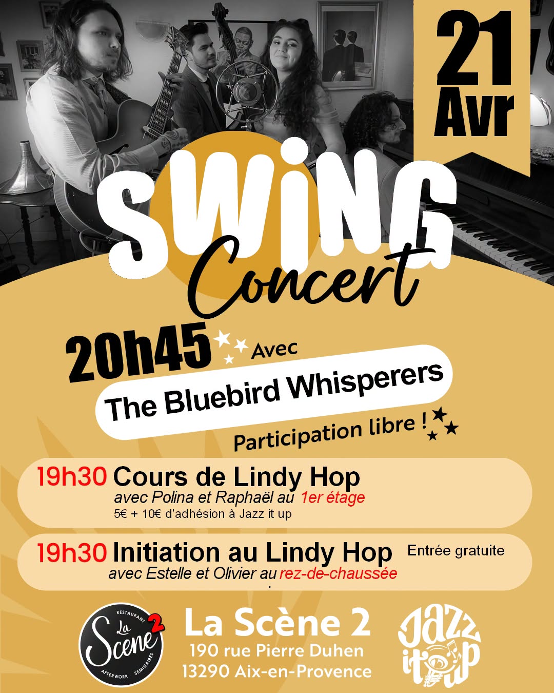 Soirée swing à la scène
