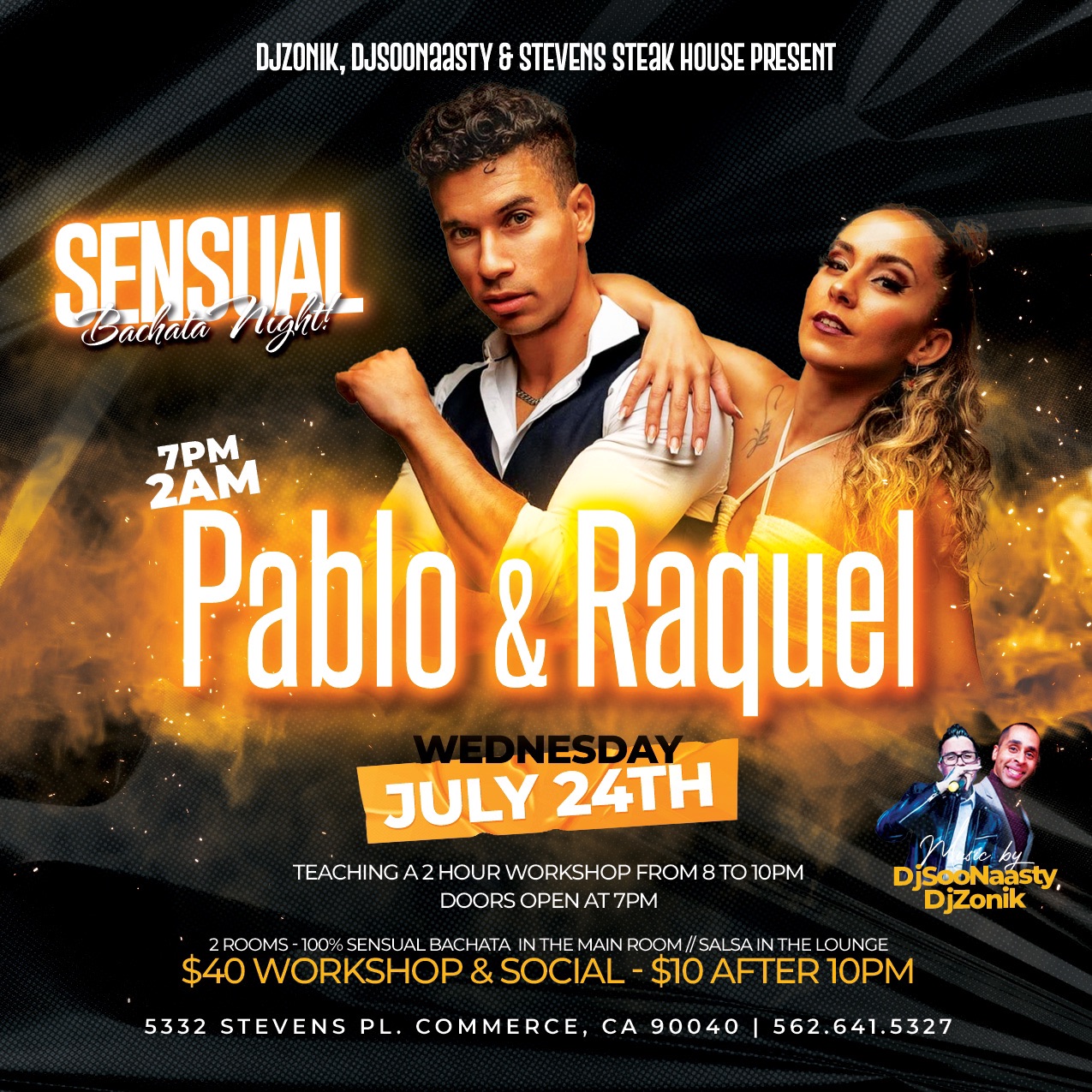 Sensual Bachata Night featuring Pablo Y Raquel