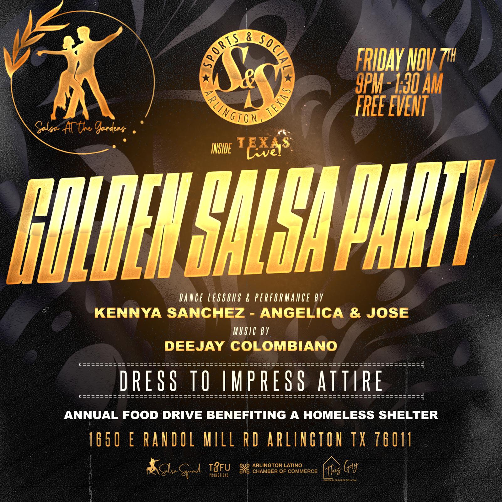 GOLDEN SALSA PARTY at Texas Live