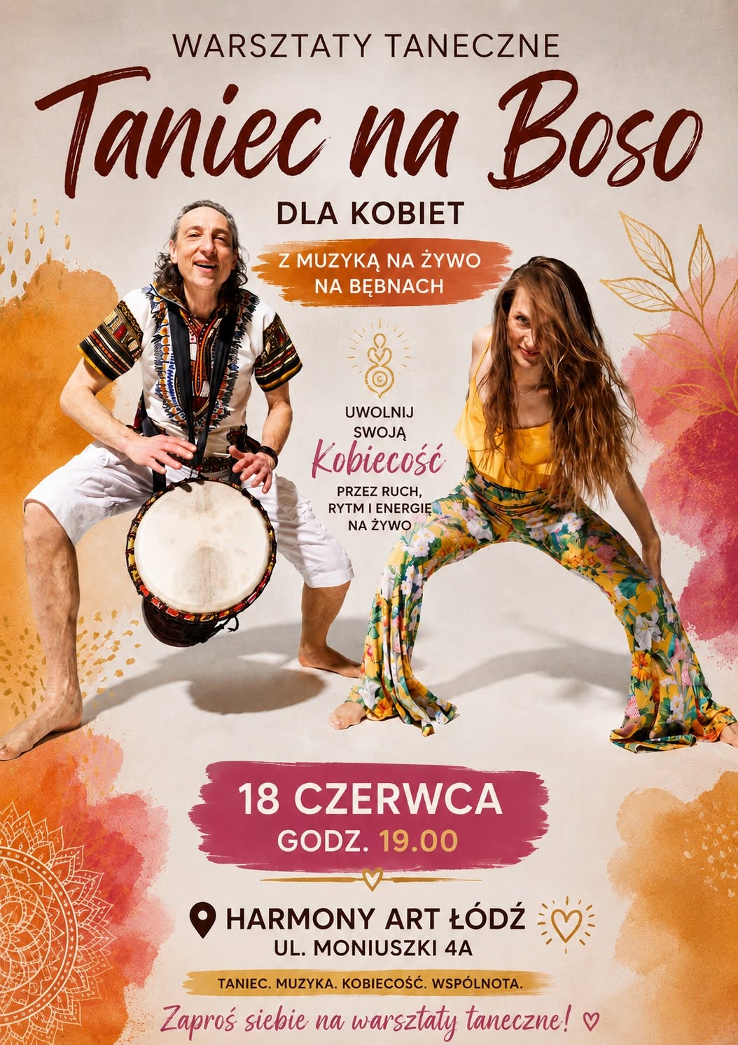 👣🌺TANIEC NA BOSO warsztaty dla kobiet przy muzyce na żywo