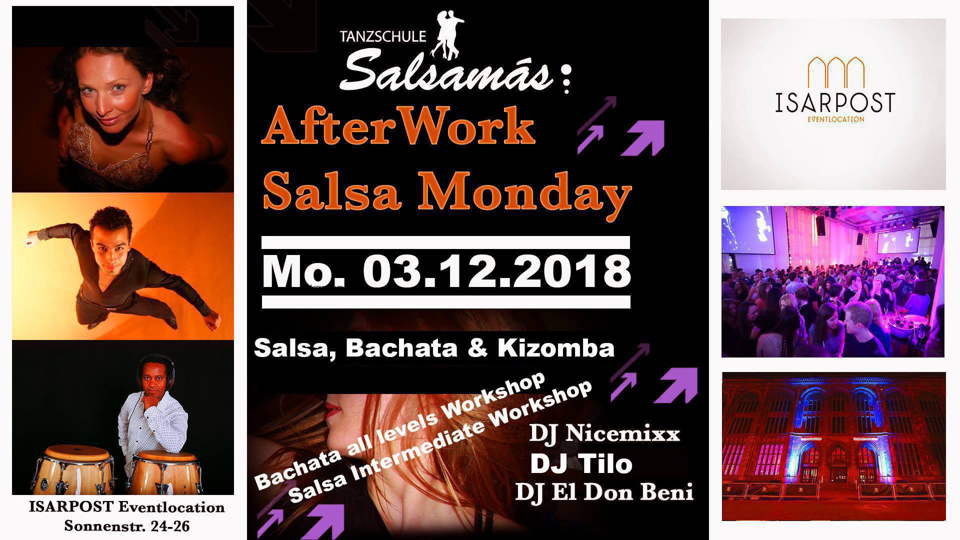 AfterWork Salsa Monday at Isarpost mit Salsamás & Friends