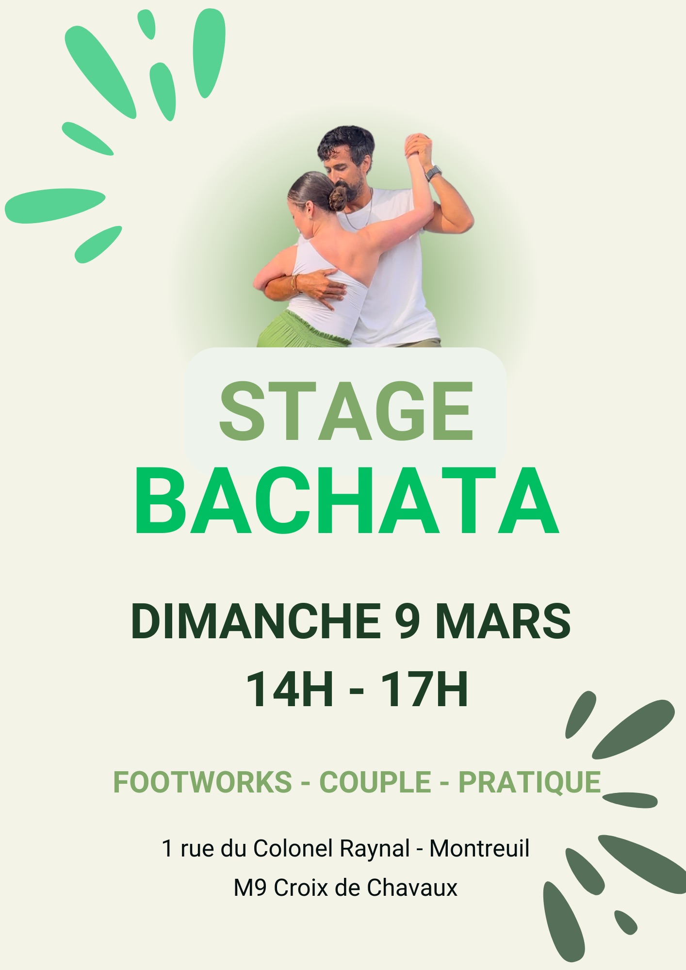 Stage Bachata - Footworks & Couple