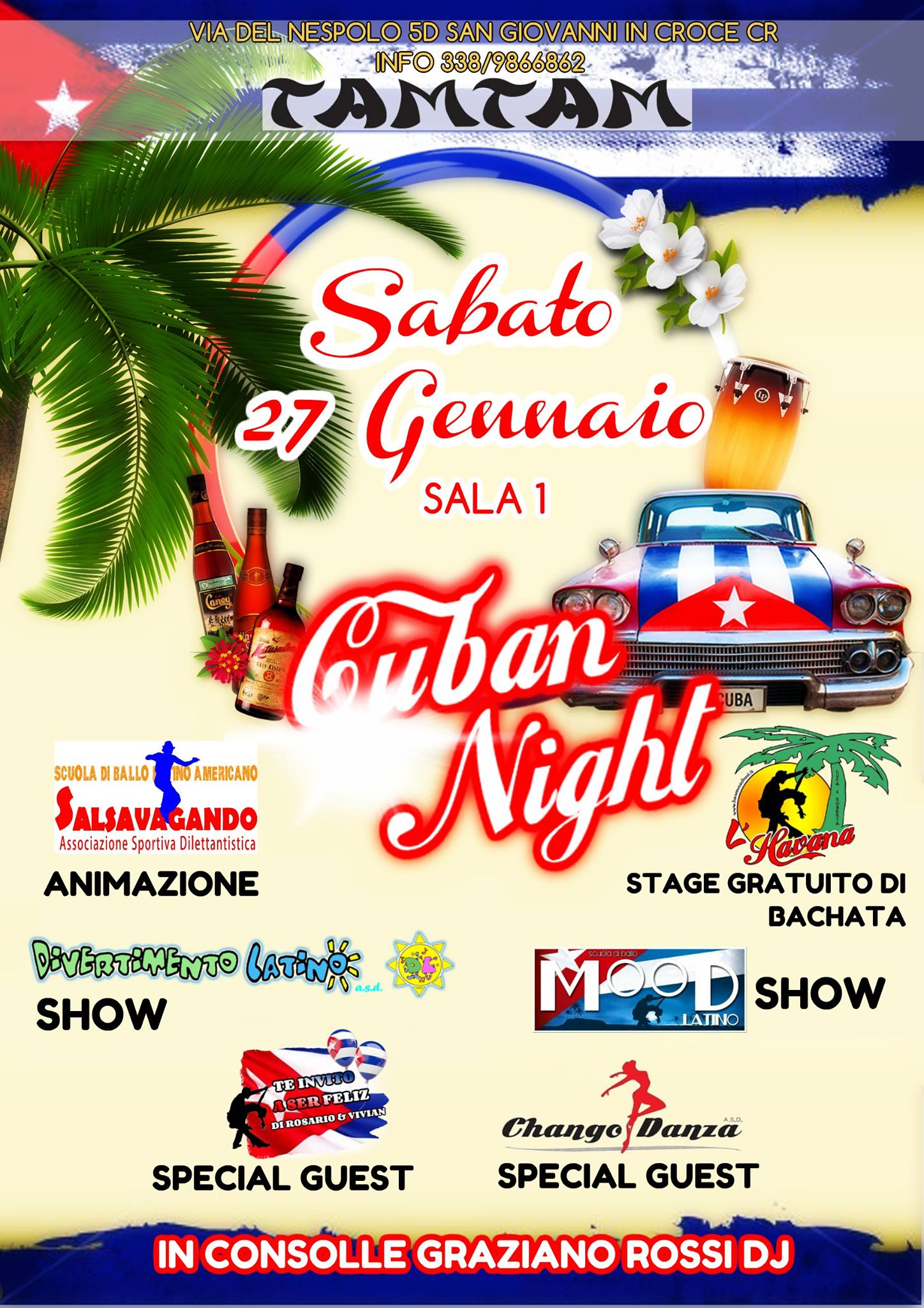 Cuban Night Sabato 27 Gennaio Tam Tam