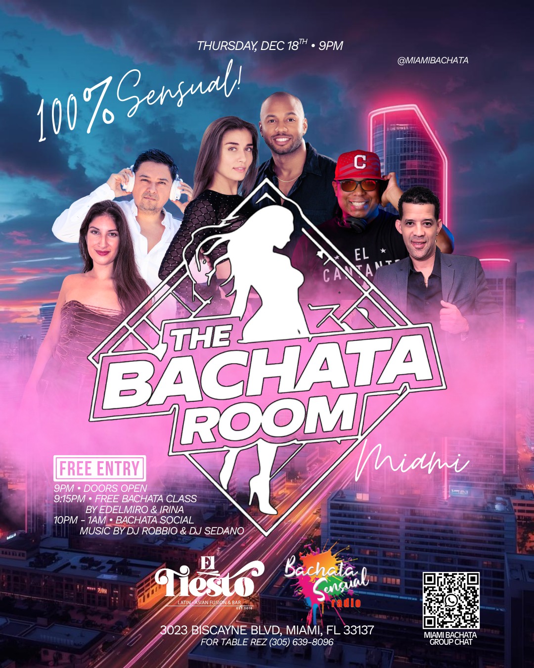 THE BACHATA ROOM! FREE Bachata Sensual Class, Social Dance, and More!!