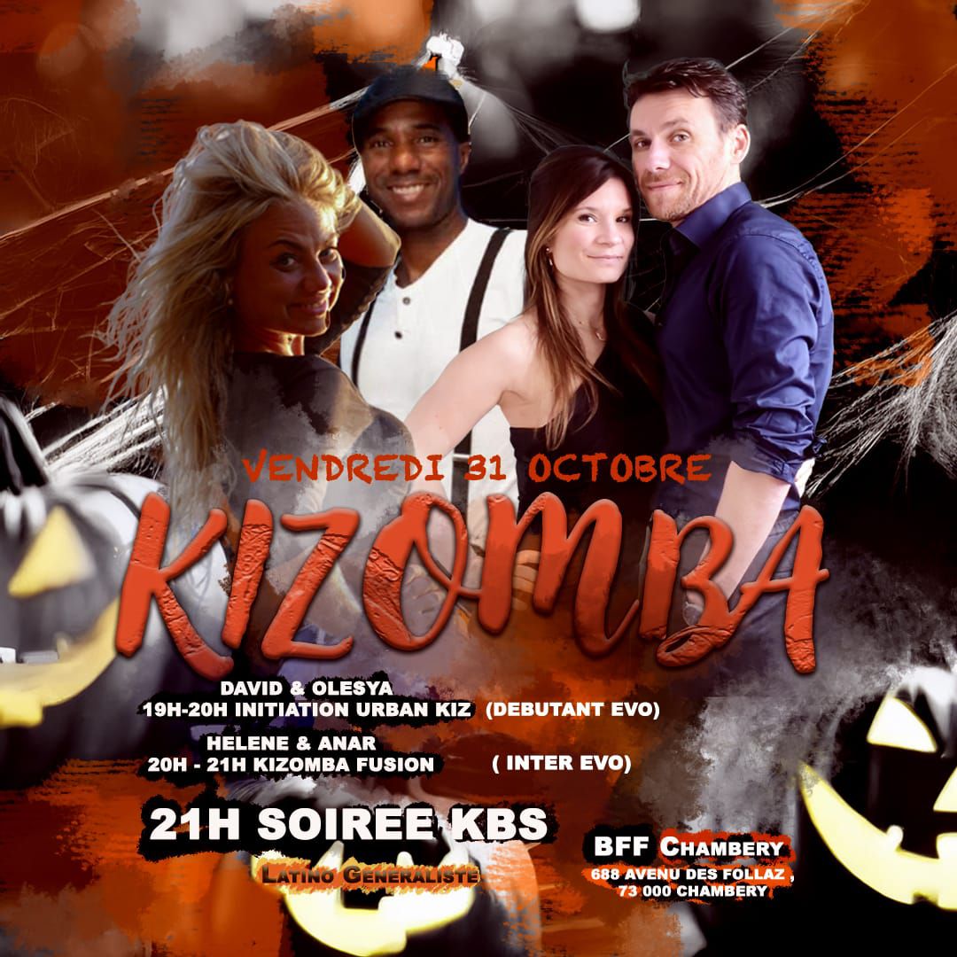 Cours Kizomba, Soirée KBS & Latino Pop au BFF Chambéry