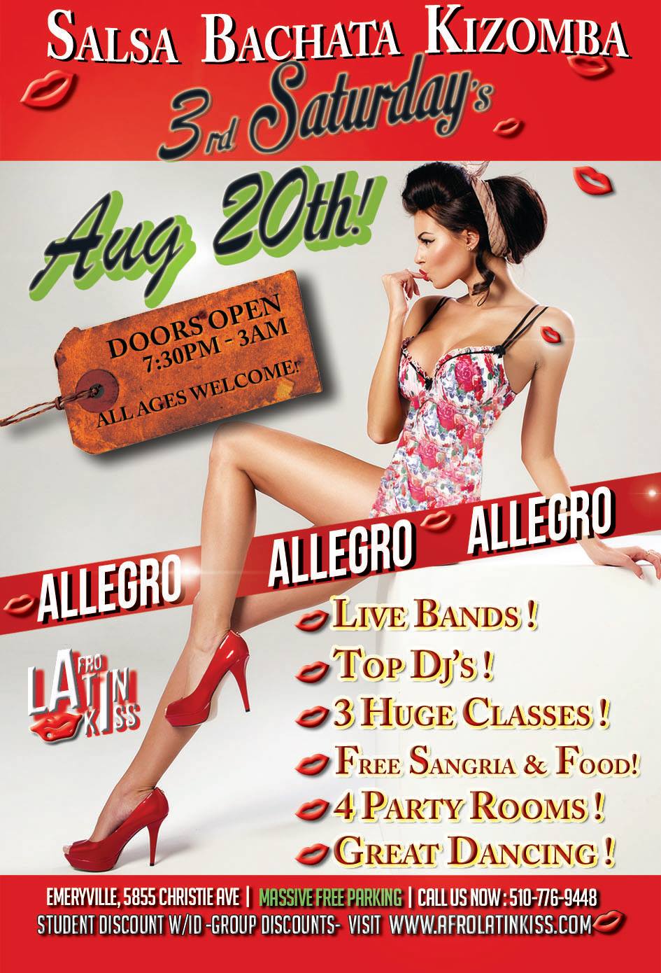 3rd Saturday's Salsa Bachata Kizomba
