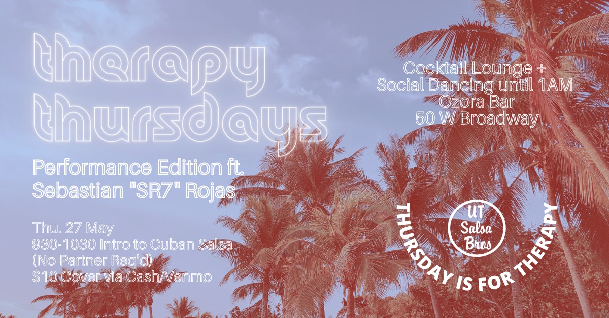 Performance Edition: therapy thursdays ft. Sebastian "SR7" Rojas