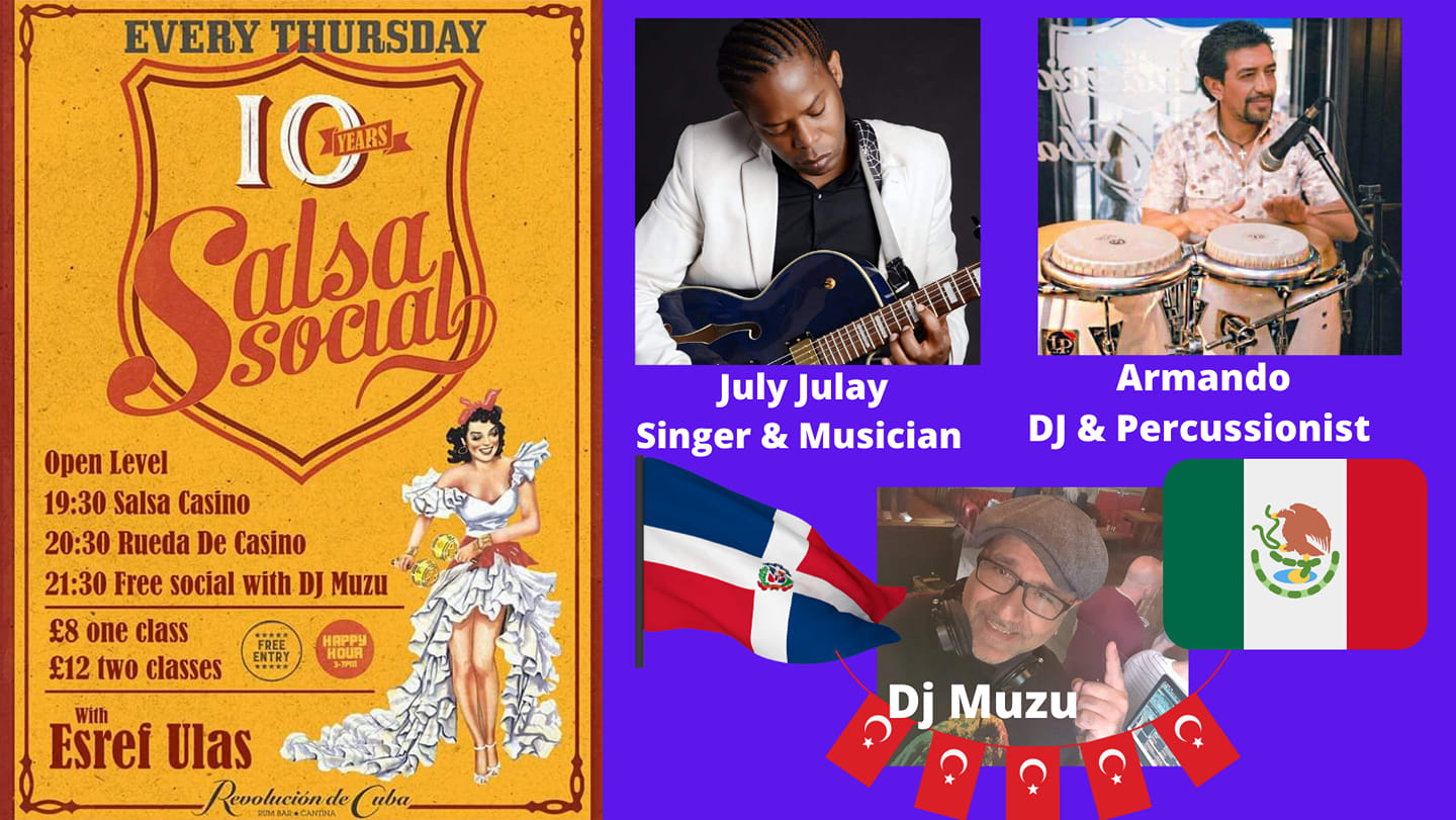 Xmas Break: Dance Classes & Salsa Social with July Julay, Dj Armando & Dj Muzu