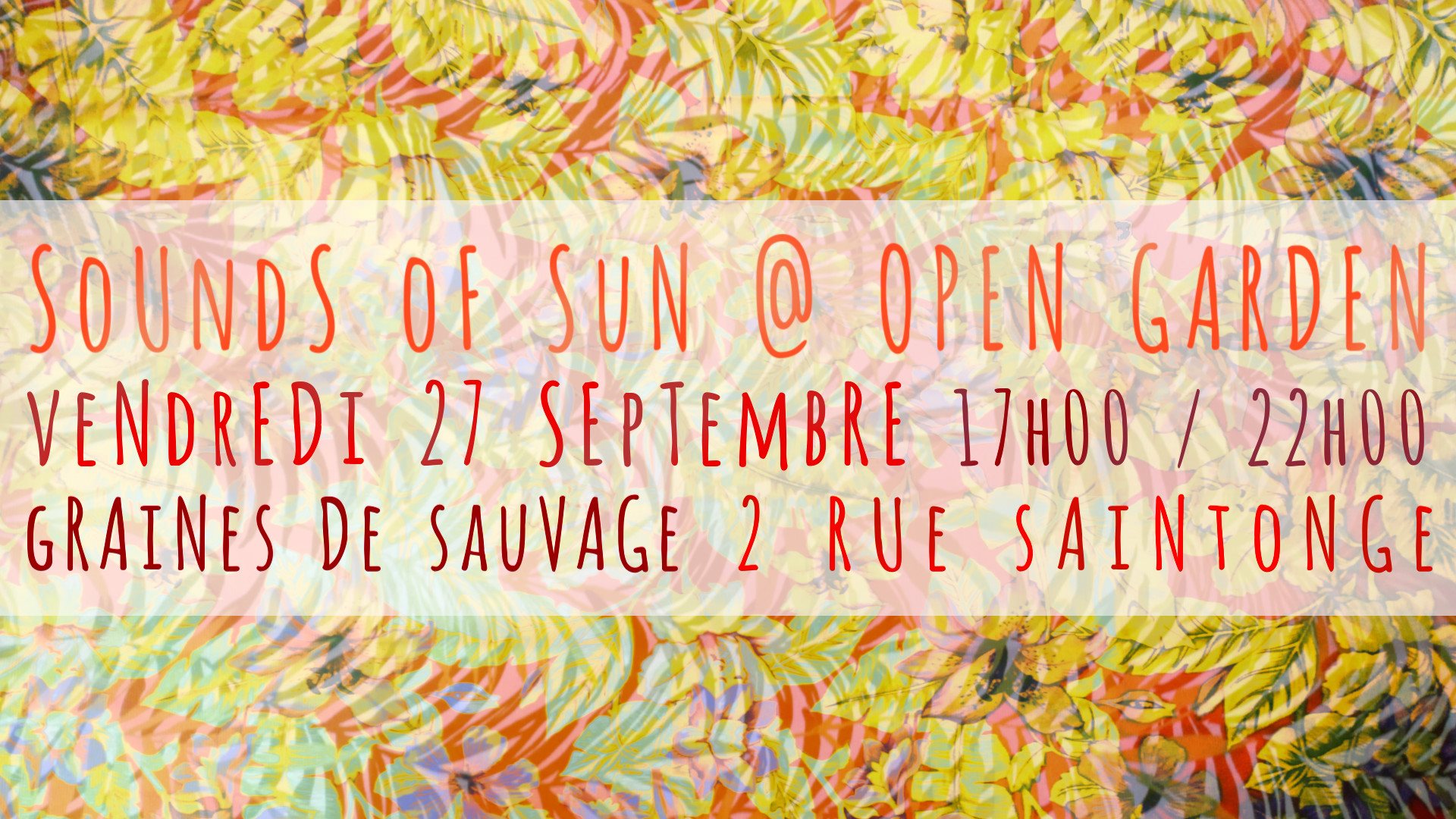 Sounds of Sun à l'Open Garden