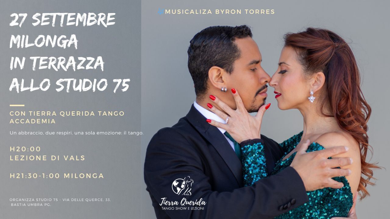 MILONGA IN TERRAZA ALLO STUDIO 75