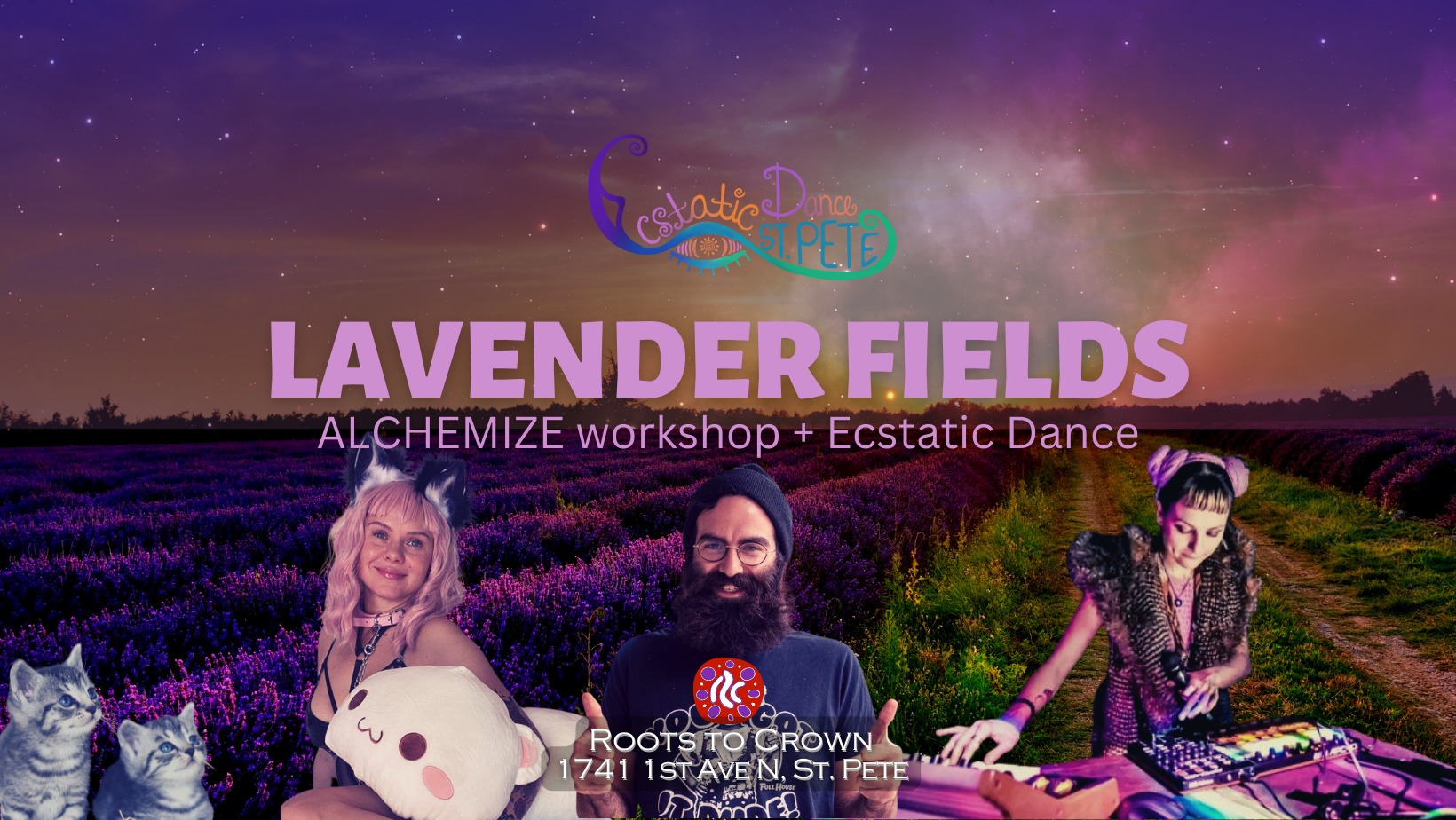 Ecstatic Dance - LAVENDER FIELDS (w ALCHEMIZE workshop)
