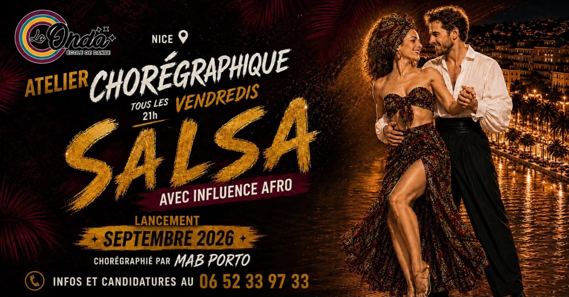 Atelier chorégraphique 2026-2027 Salsa Afro influence