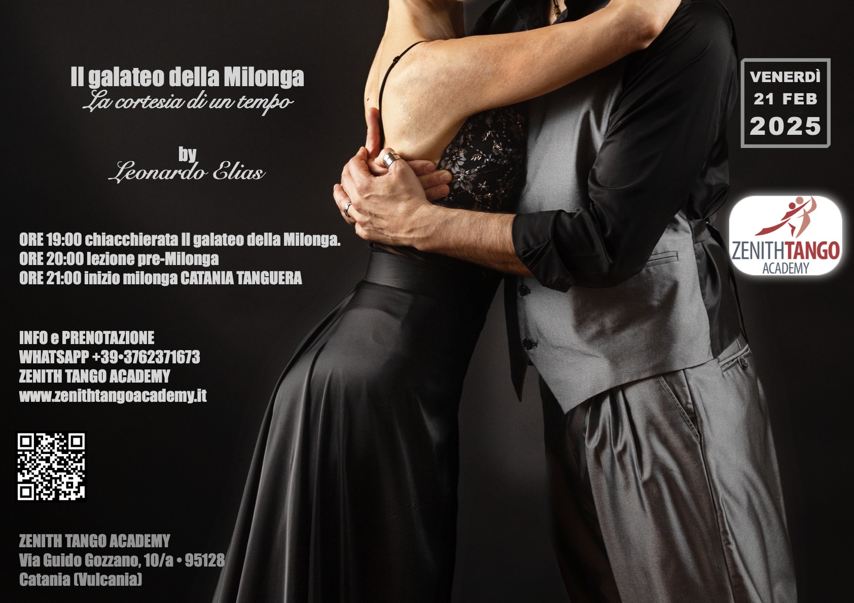 Il Galateo della milonga•La cortesia di un tempo CulturTango alla Zenith Tango Academy