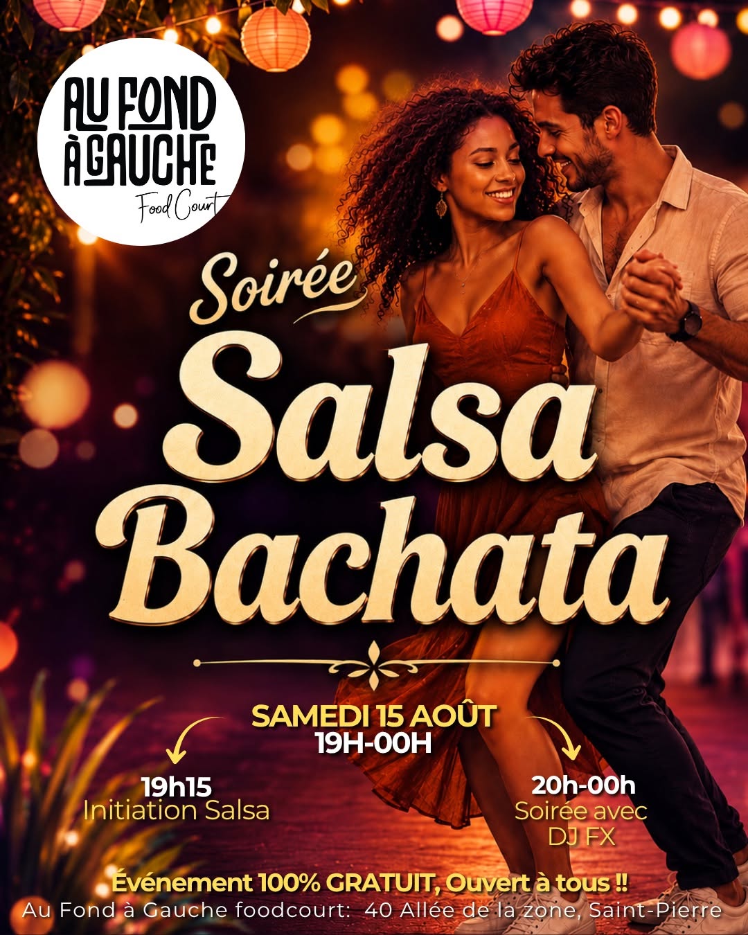 ✨Soirée SALSA BACHATA "Au Fond à Gauche" 💃🏻✨🕺🏻