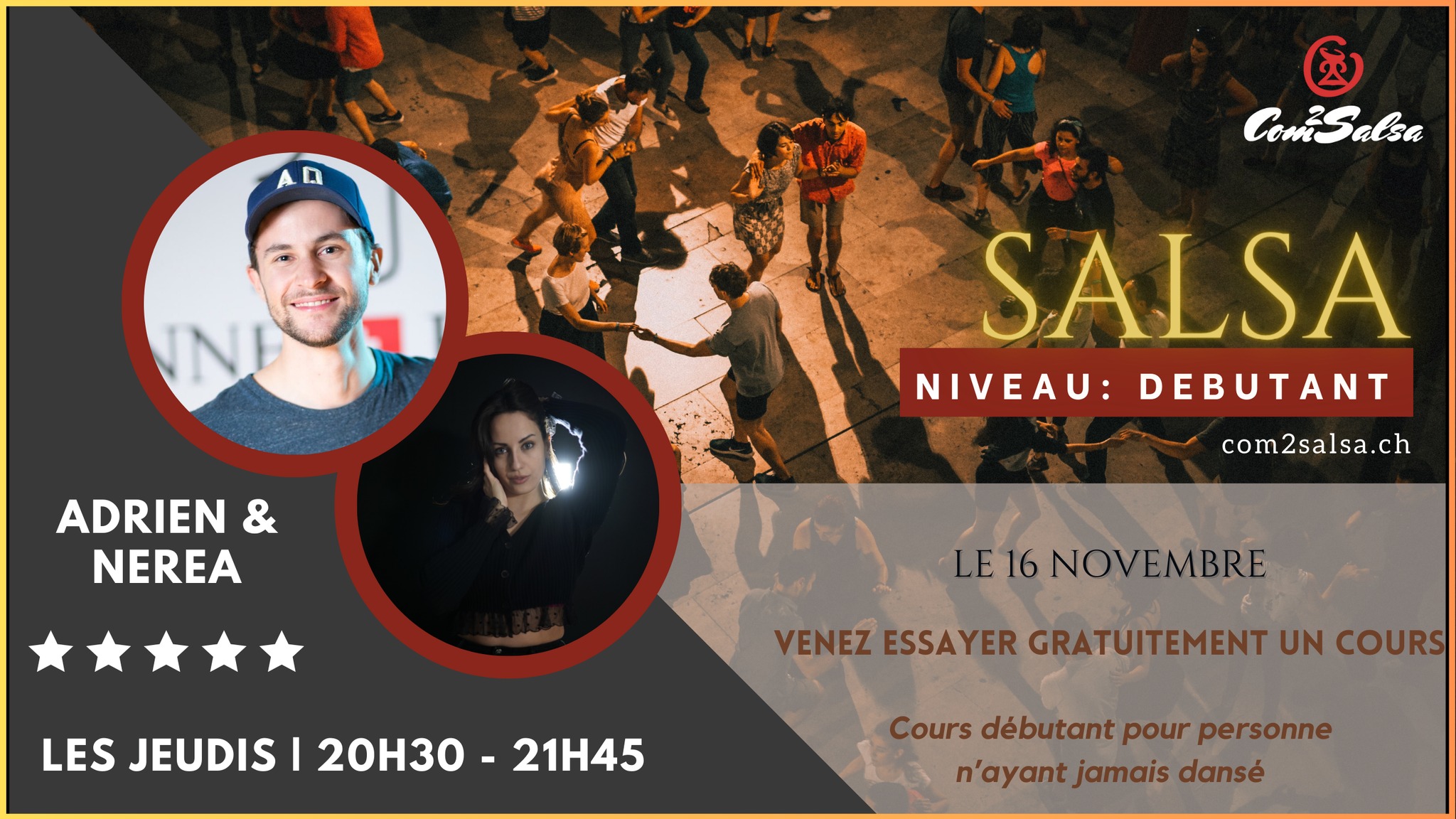 *NOUVEAU* COURS SALSA DÉBUTANT