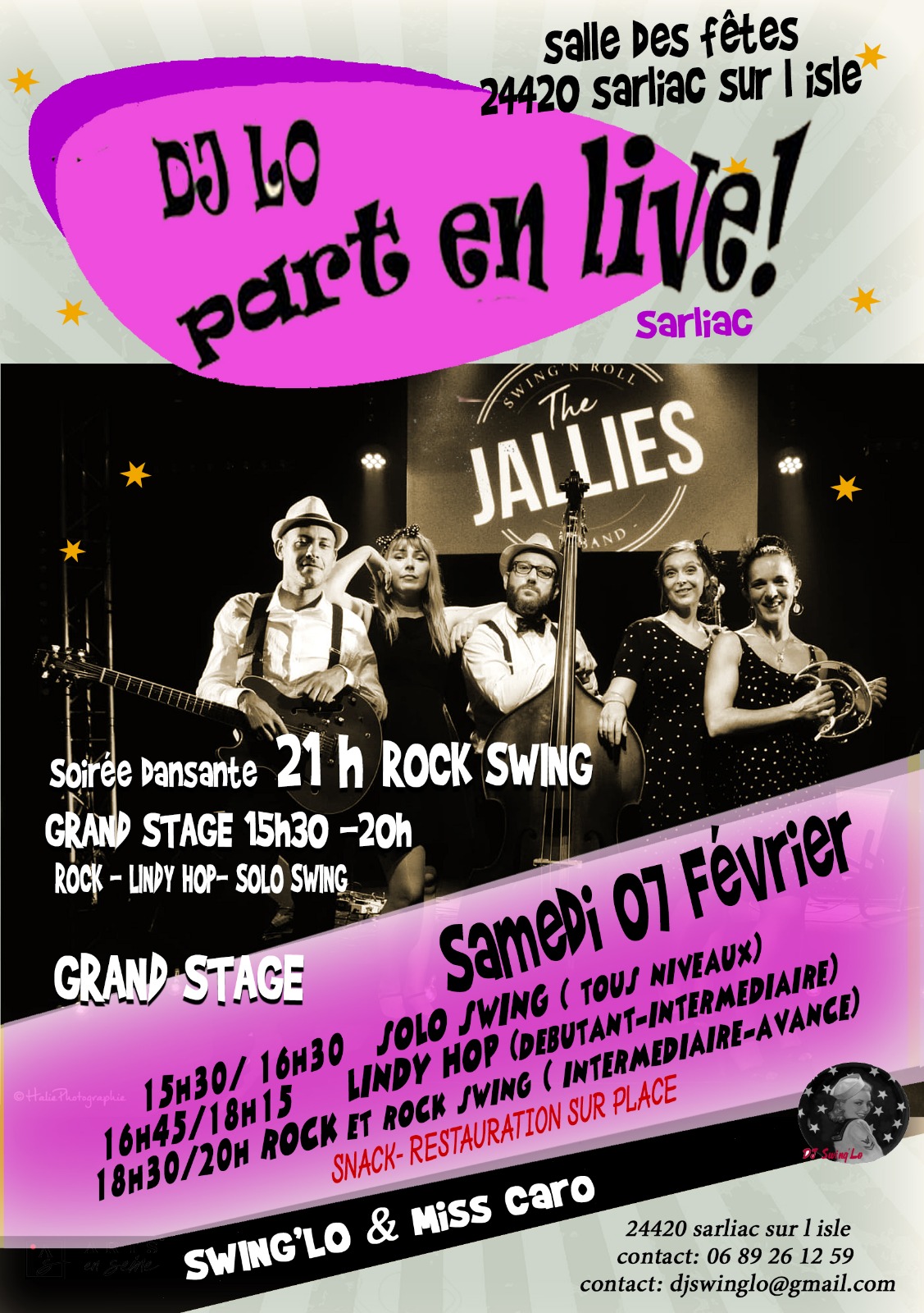 DJ LO PART EN LIVE ! STAGE ET SOIREE ROCK AVEC THE JALLIES