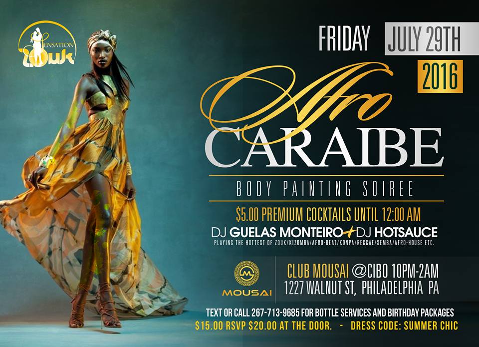 Afro-Caraibe Body Painting Soiree!