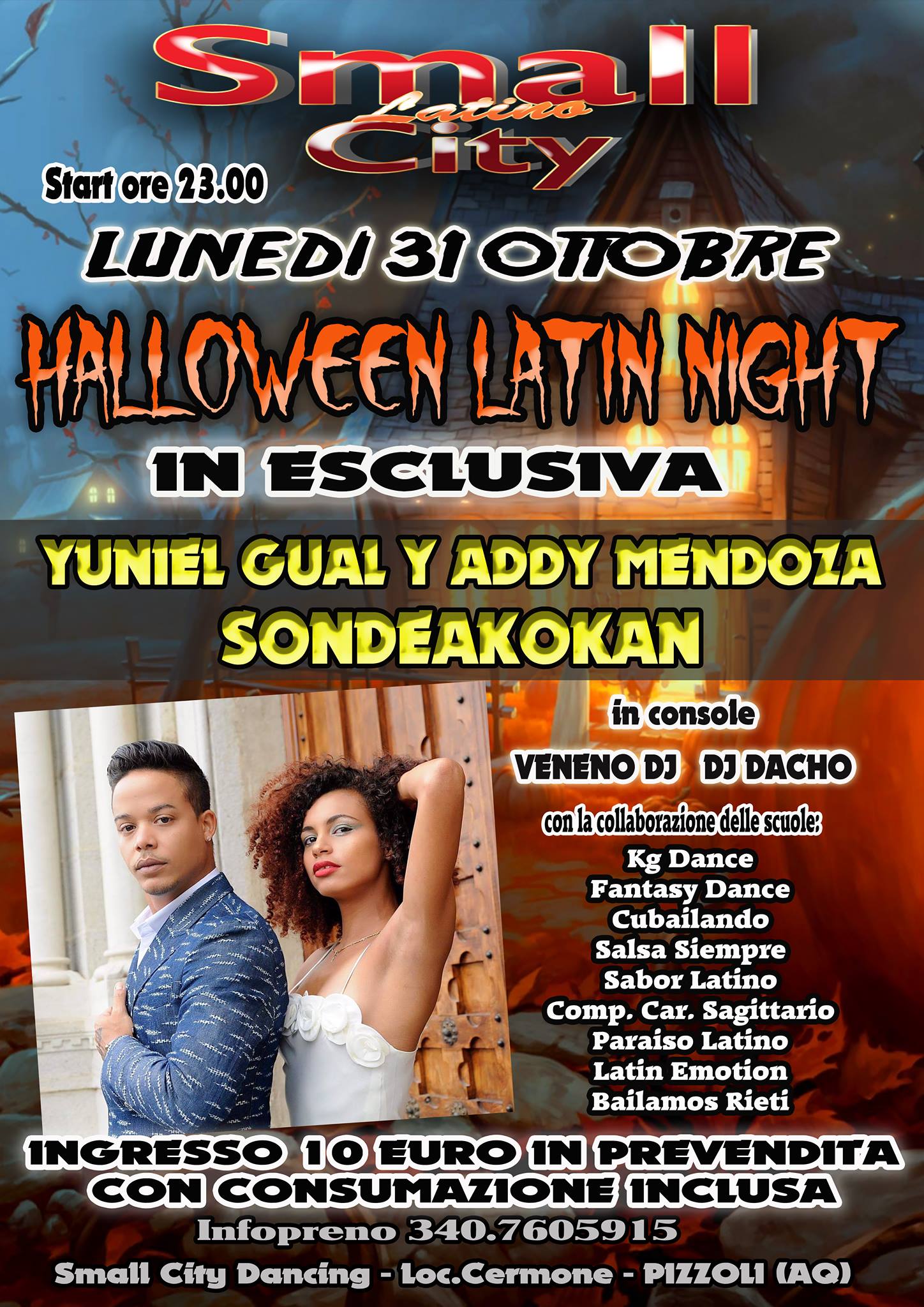 Halloween Latin Night Special Guest Sondeakokan