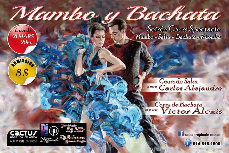 LUNDI Mambo y Bachata au CACTUS - ÉDITION SPÉCIALE