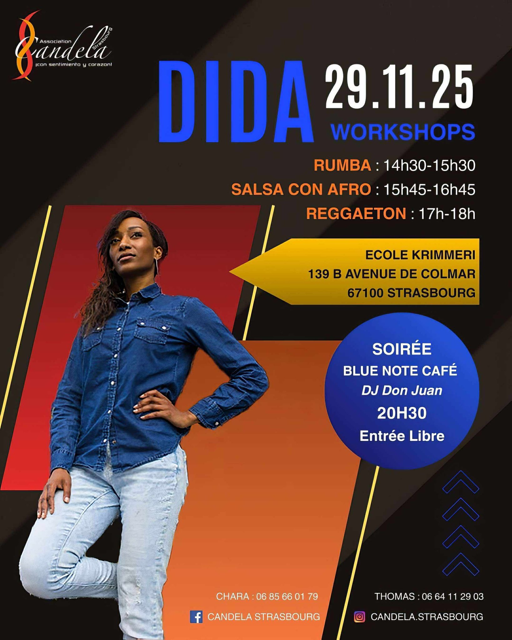✨ Candela ✨ Workshops de Rumba, Salsa con afro et Reggaeton avec Dida 🔥
