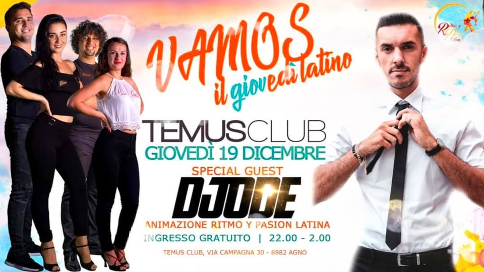 Vamos il giovedi latino - Chistmas Edition - special guest Djode