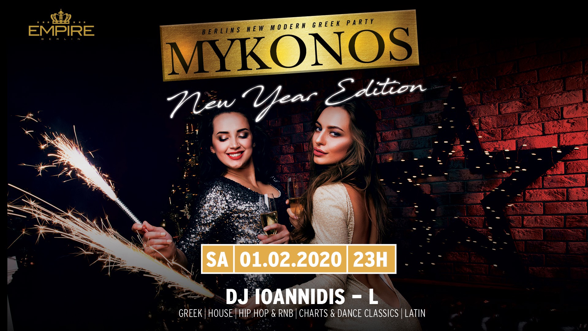 ★ Mykonos Night ★ Diesen Sa. 01.02 im Empire