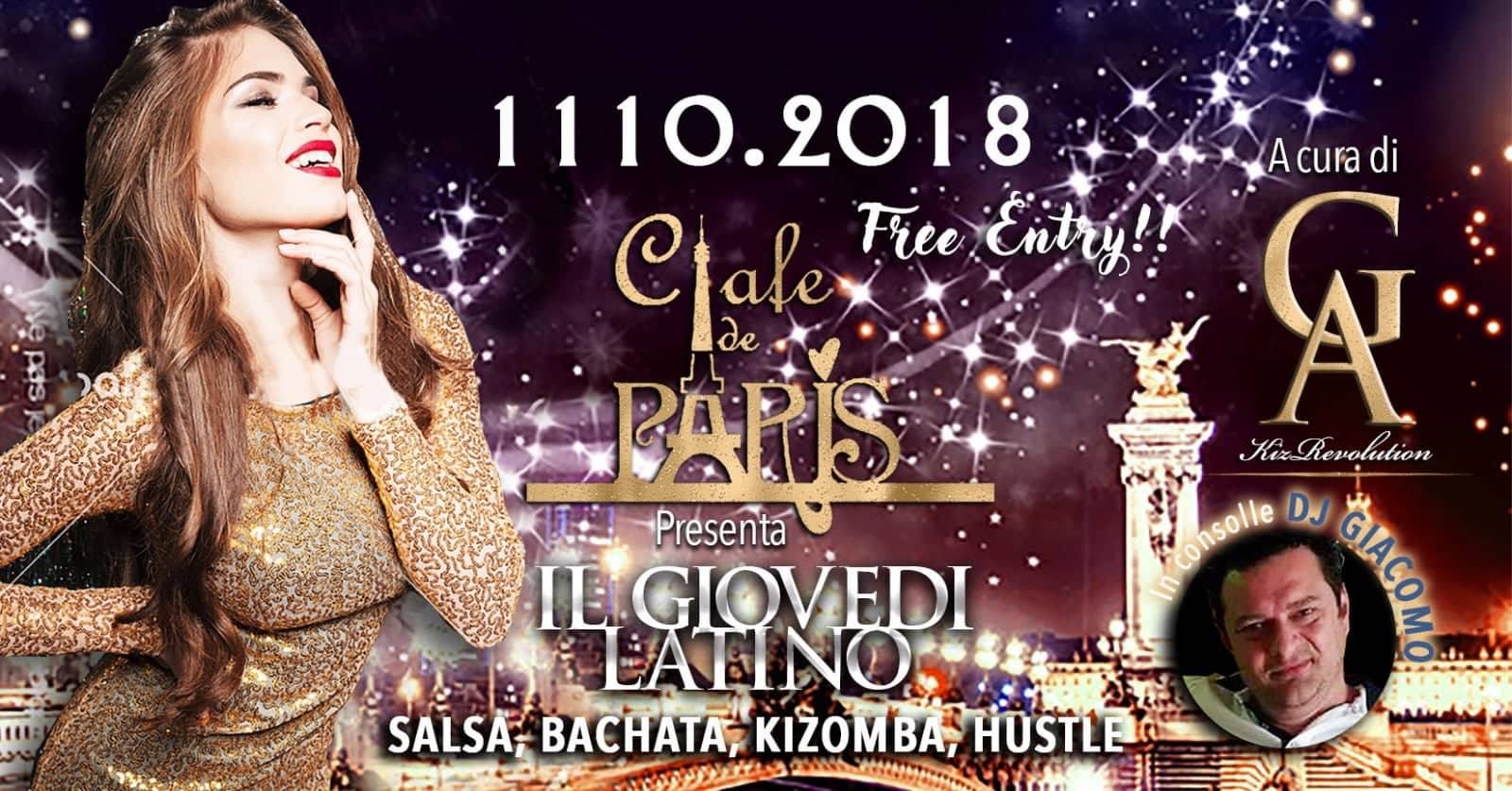 Il Giovedì Latino @Cafè De Paris Firenze