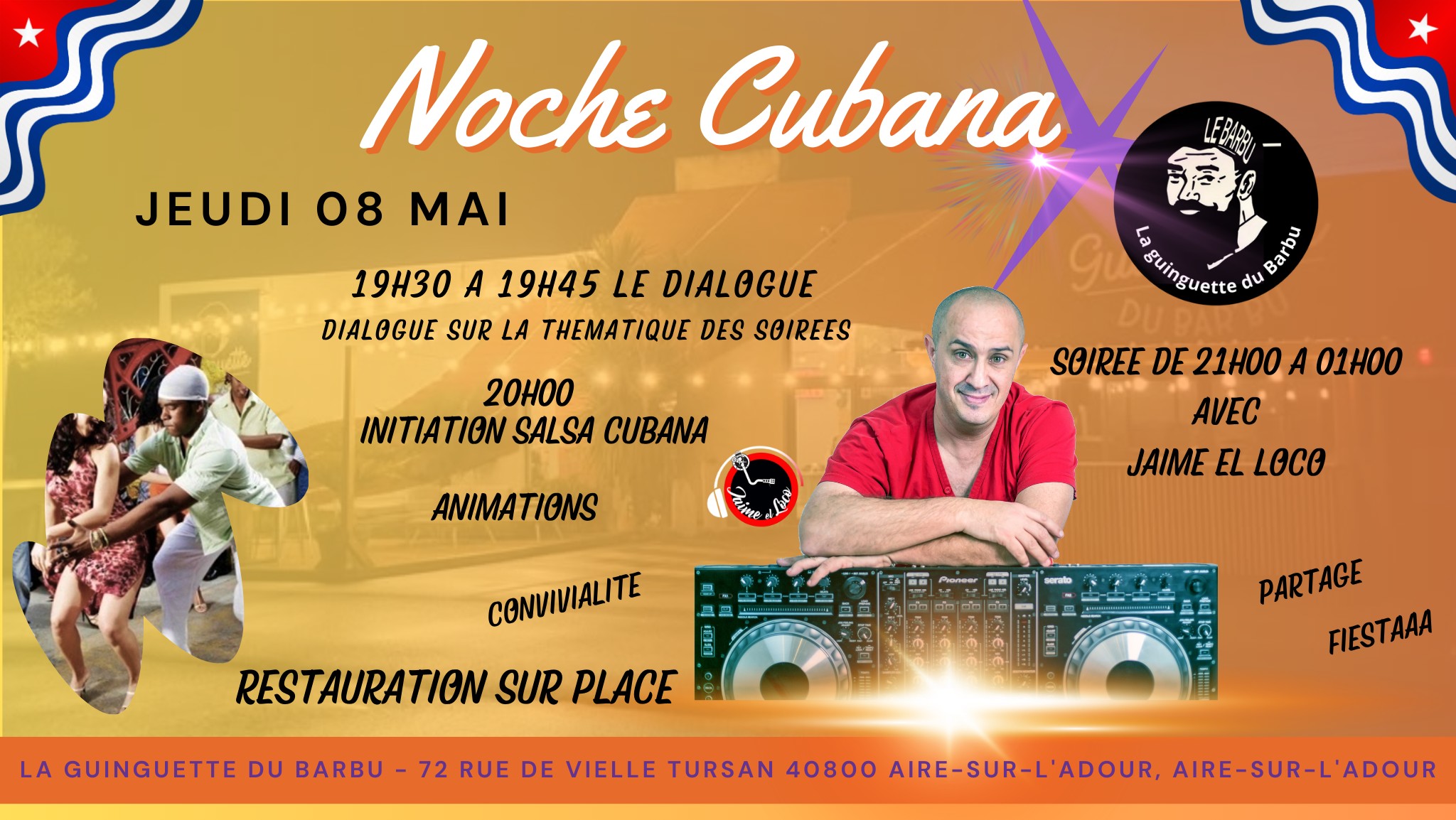 Noche Cubana à la Guinguette du Barbu