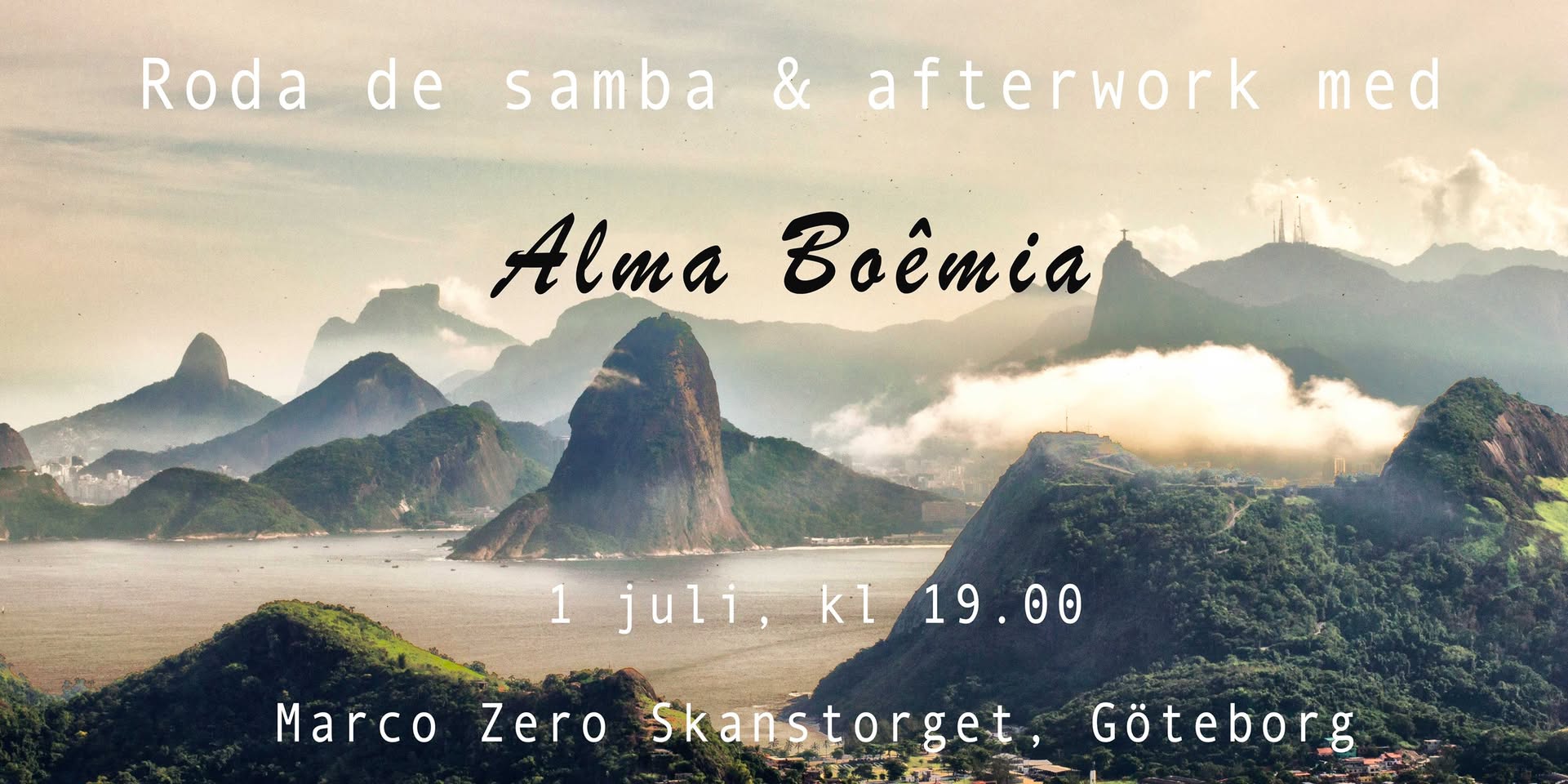 Roda de samba-afterwork med Alma Boêmia
