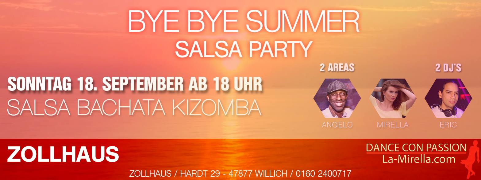 Bye bye summer Party on 2 areas