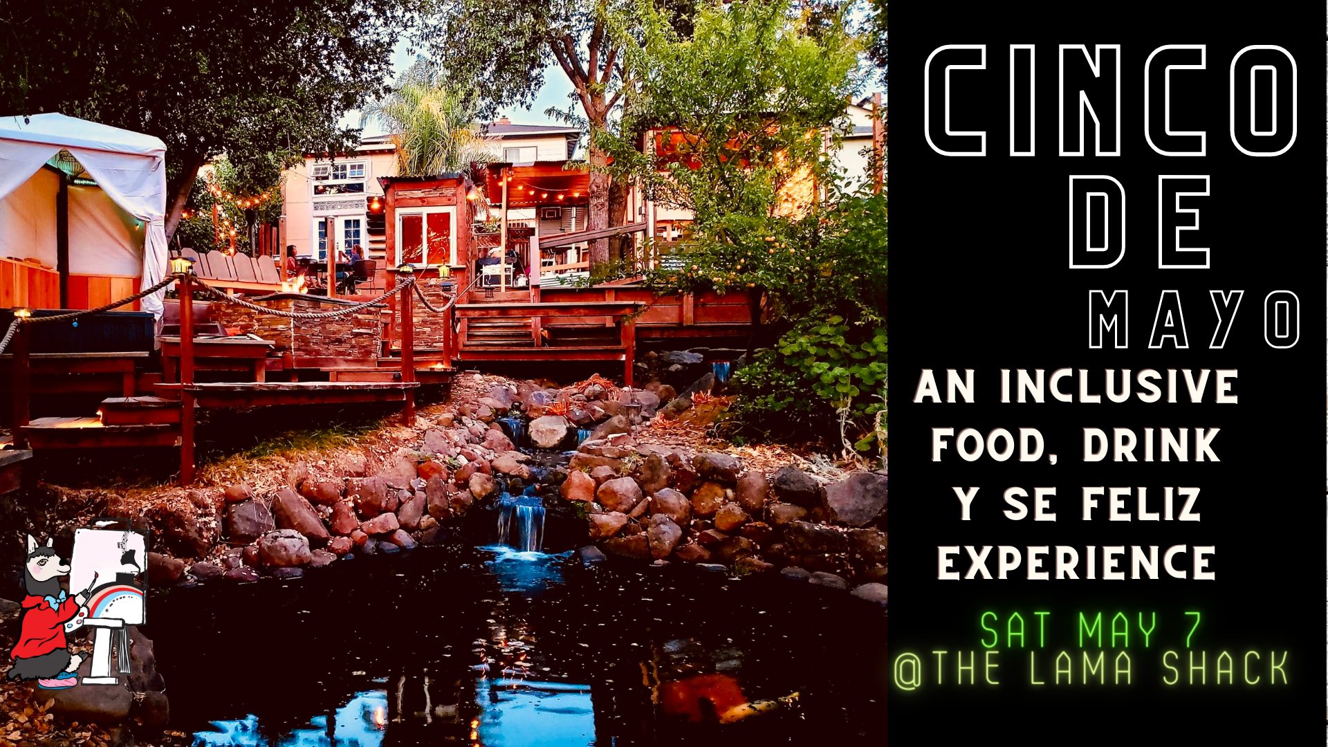 Cinco De Mayo Salsa Fiesta May 7th at The LAMA Shack