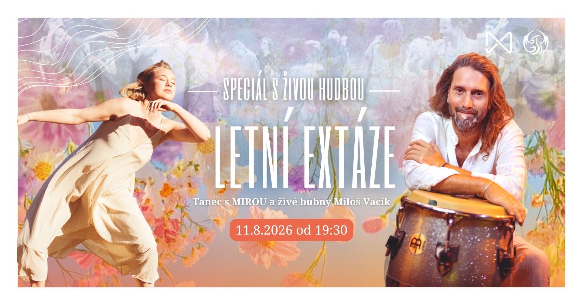 LETNÍ EXTÁZE speciál s MIROU a živé bubny Miloš Vacík