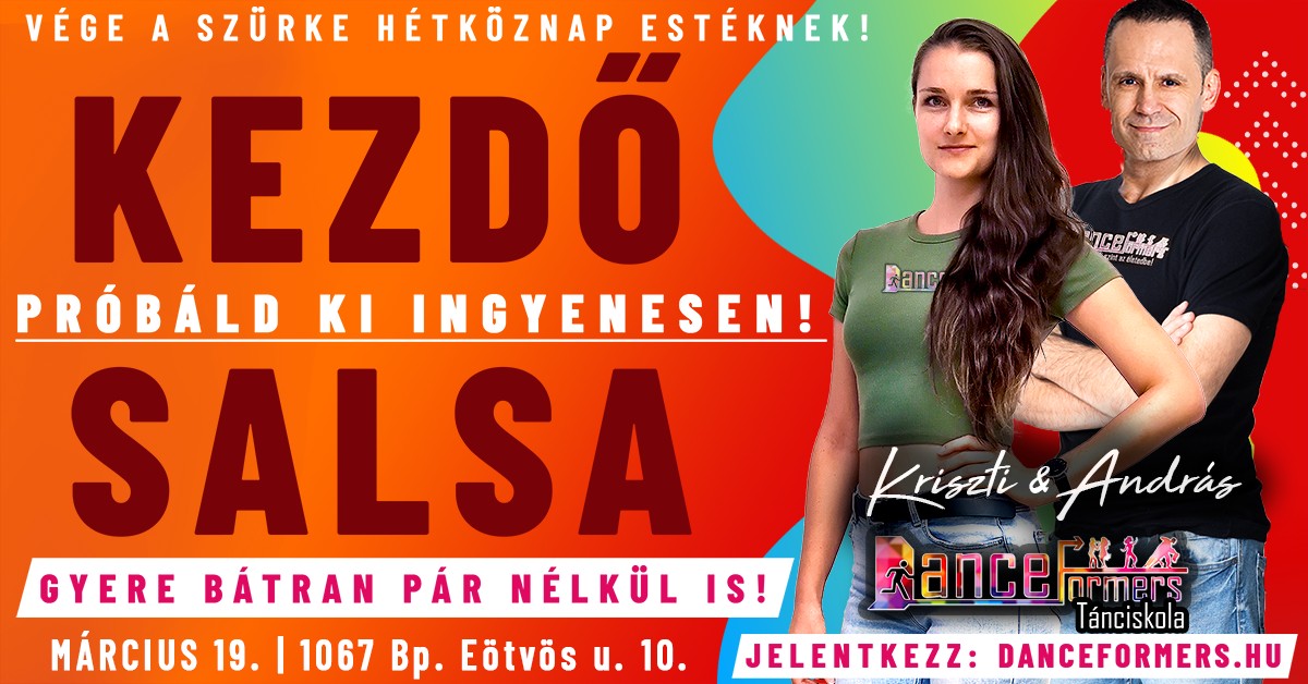 Új Kezdő Salsa Tanfolyam - Jelentkezz Ingyenes Órádra!