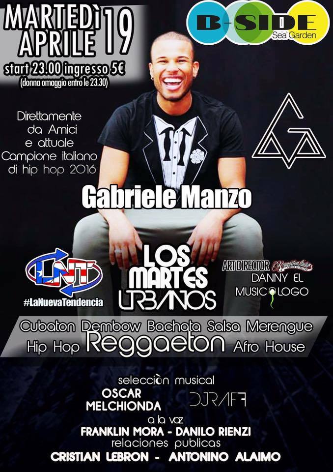 MartesUrbano 19 de Abril - Special Guest Gabriele Manzo