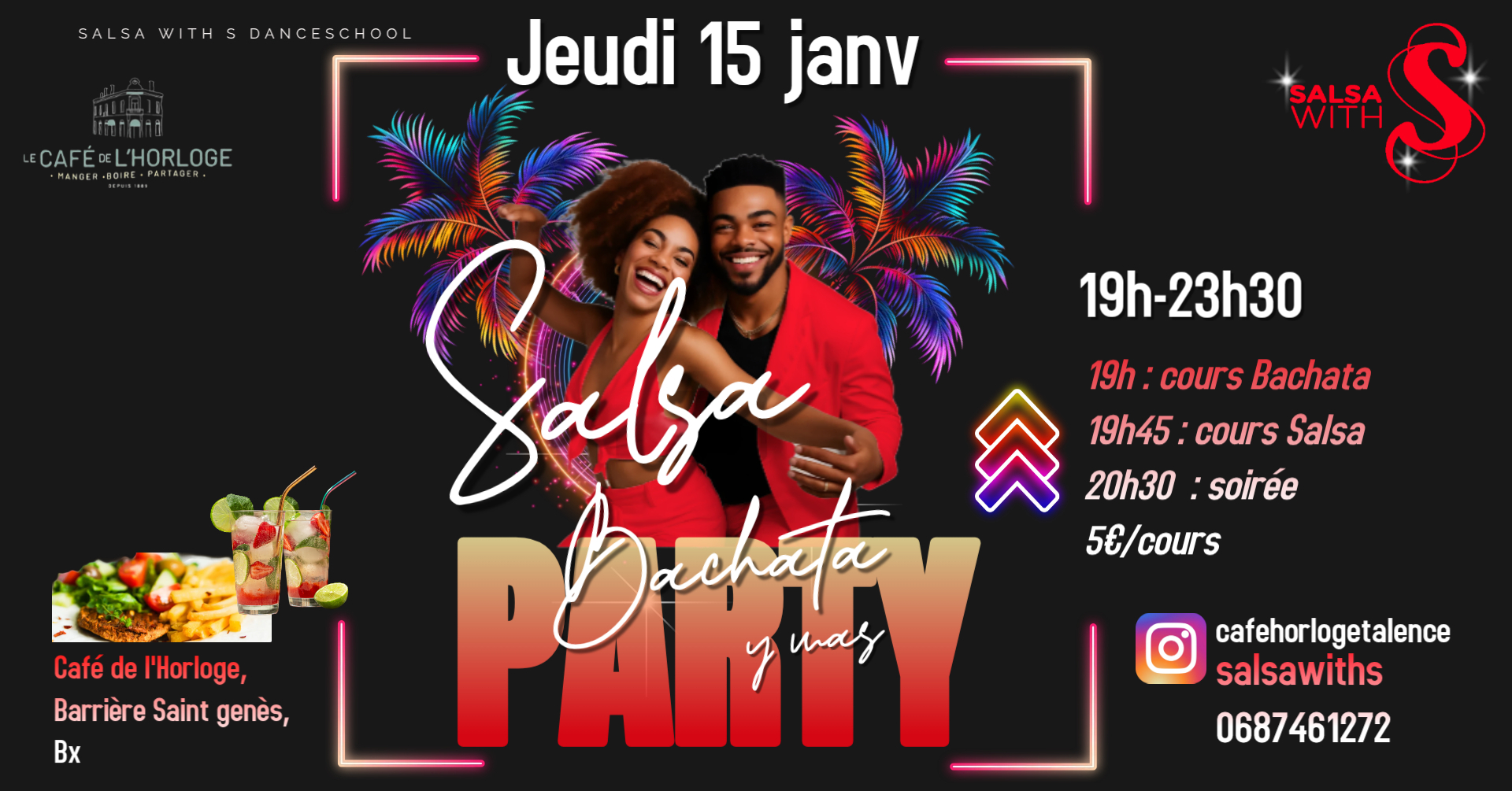Soirée SALSA with Us Practica ouverte à tous !