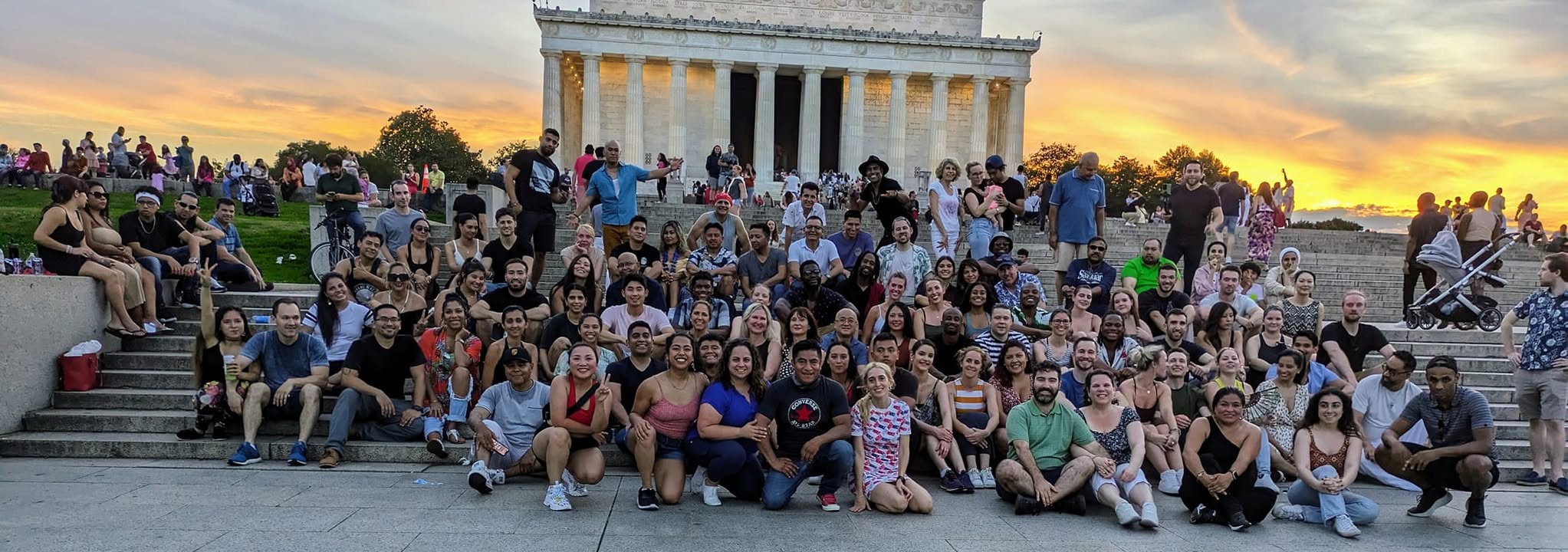 Pop-up and Dance at The Lincoln Memorial
