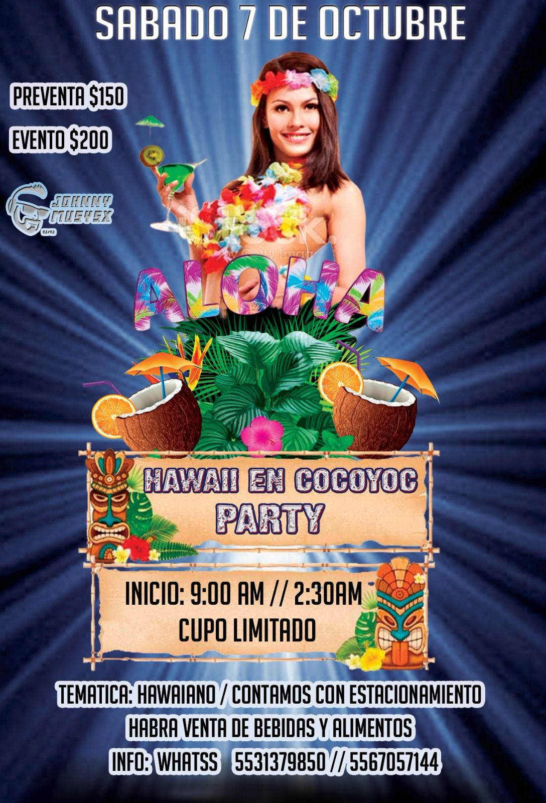 Hawaii en Cocoyoc pool Party