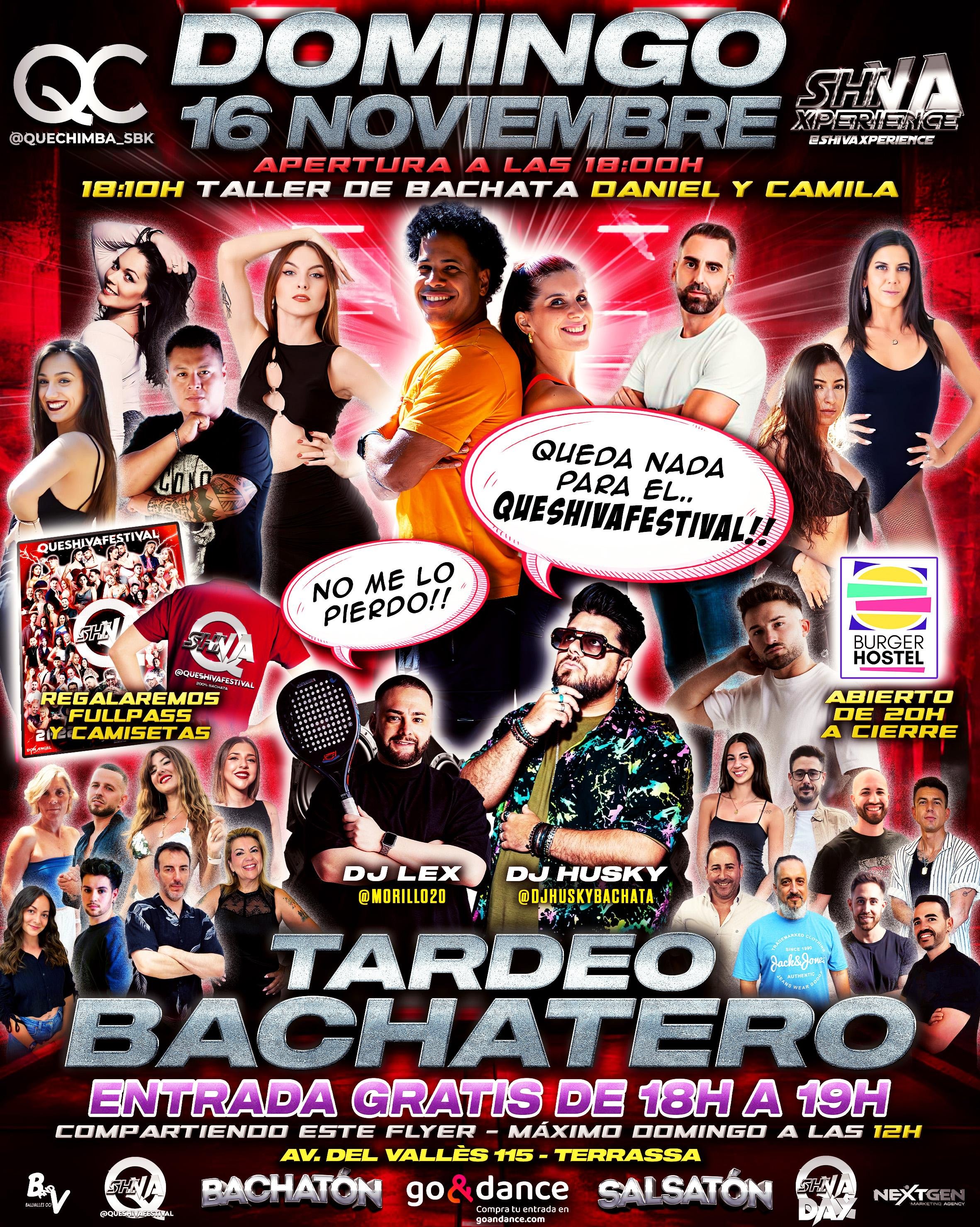 💥💥 DOMINGO 16 DE NOVIEMBRE TARDEO BACHATERO GRATIS* QC X SHIVA 💥💥