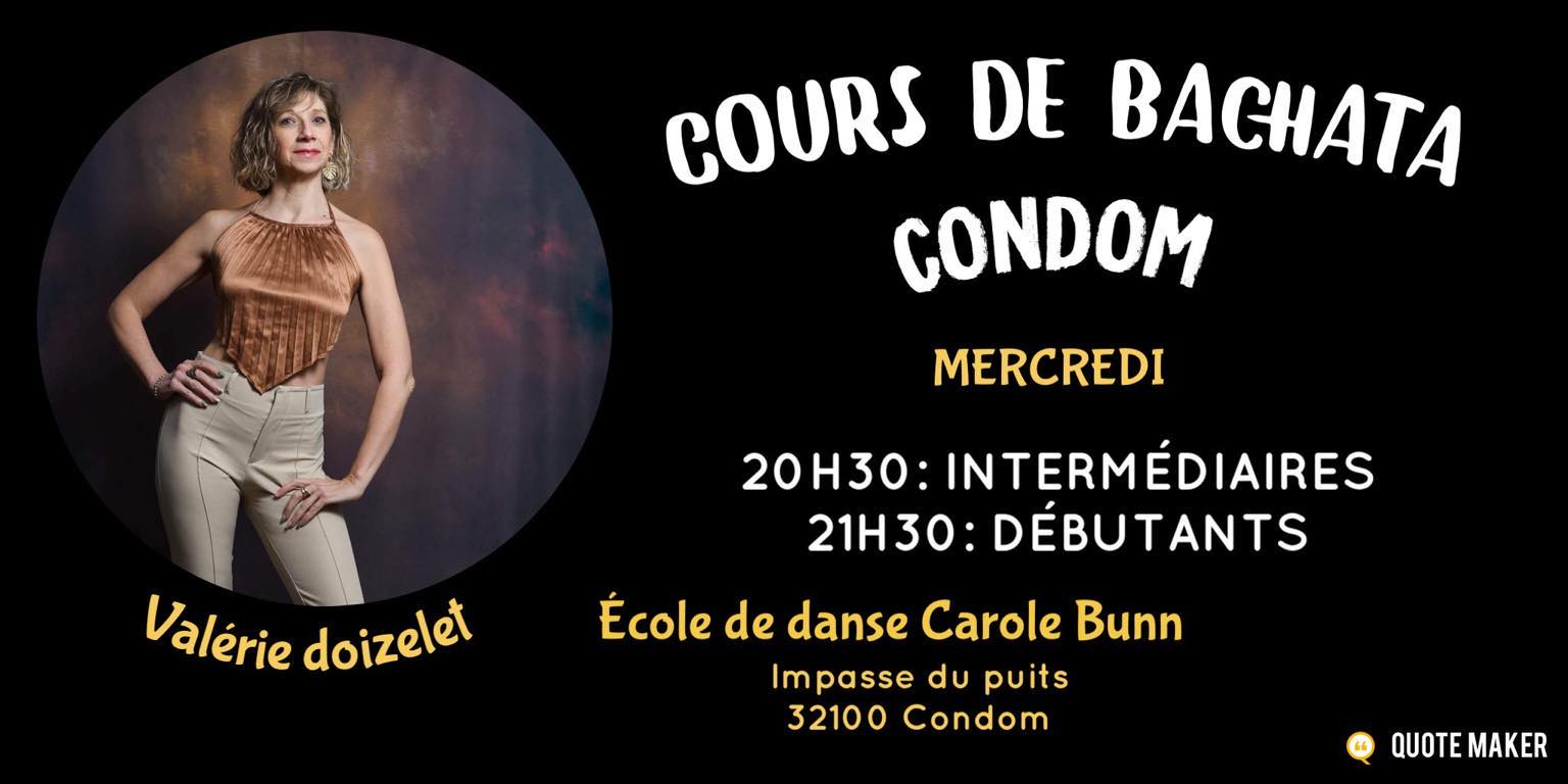 RENTRÉE 2023 2024 COURS DE BACHATA CONDOM
