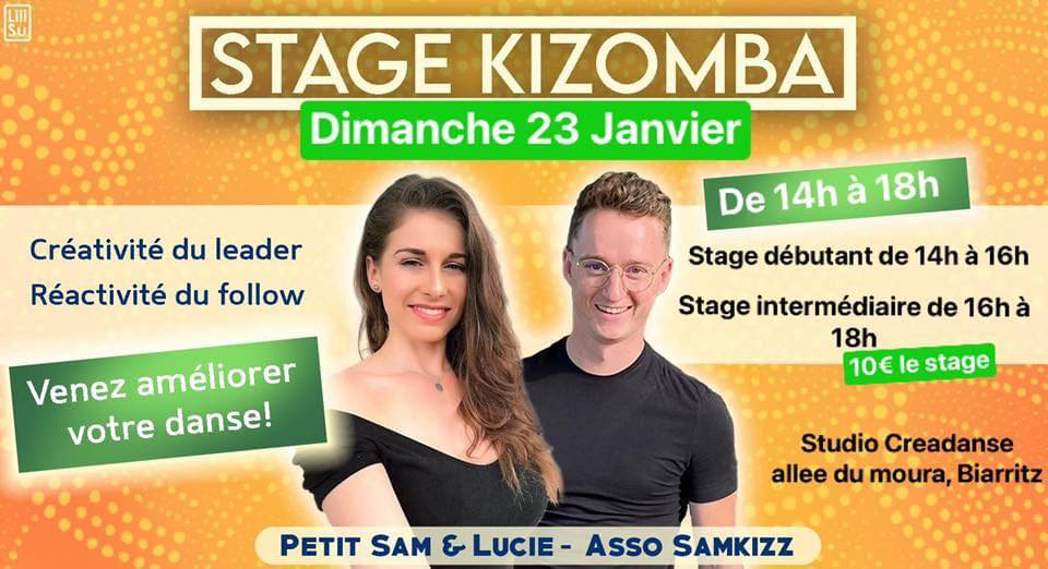 Stage Kizomba débutant et intermédiaire