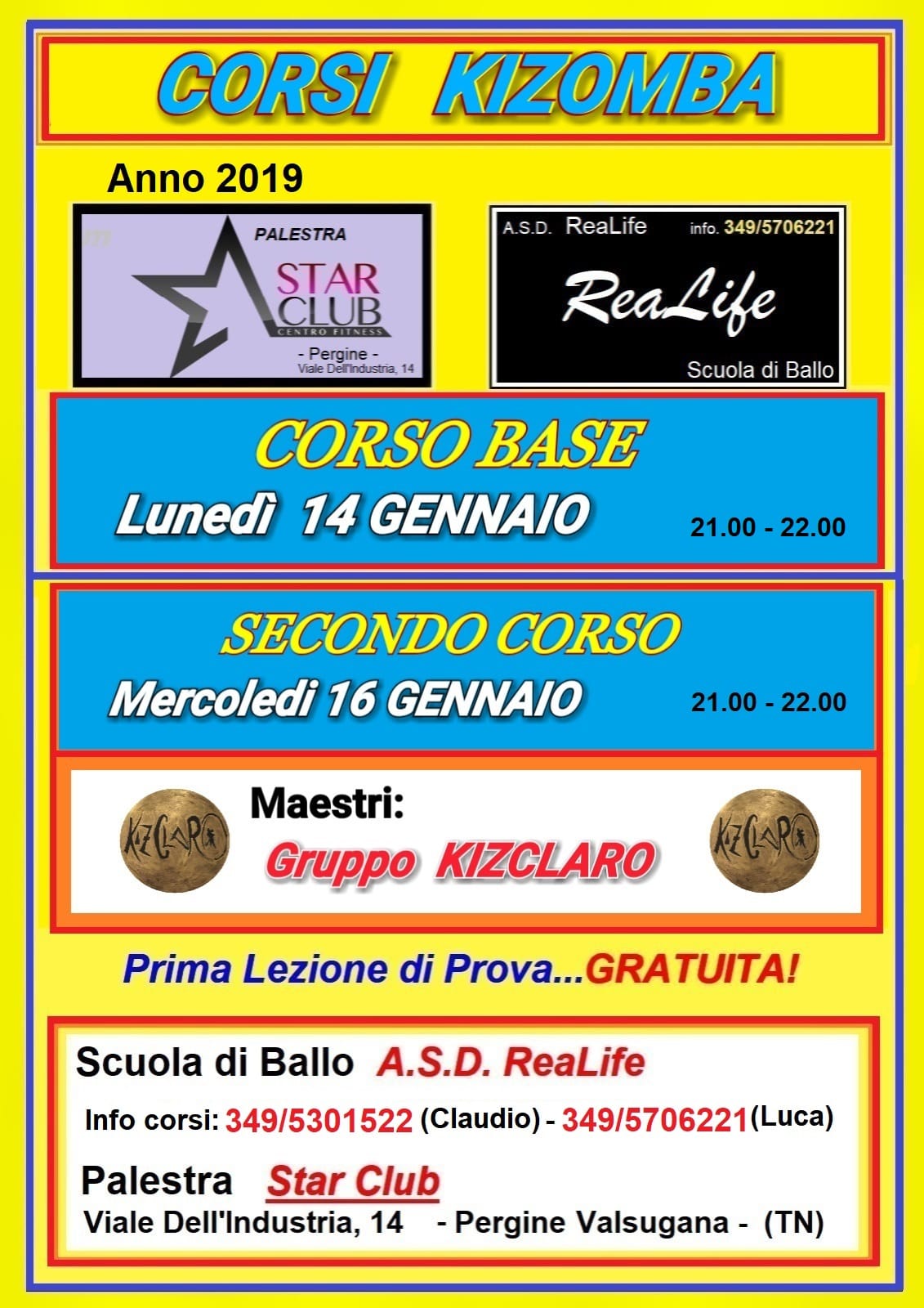 ReaLife & Kizclaro: Corsi Kizomba