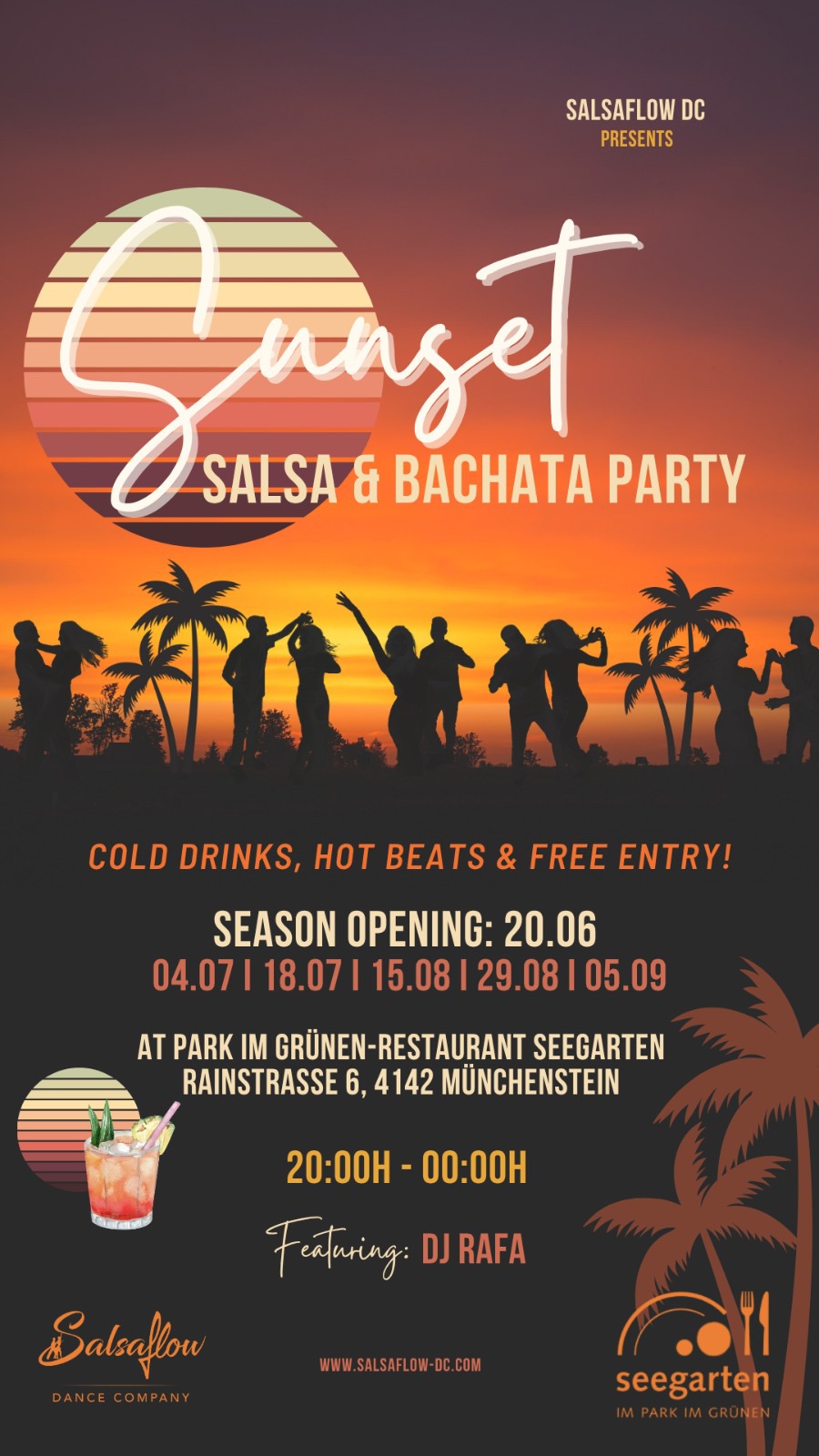 Sunset Salsa & Bachata Outdoor Party by Salsaflow DC