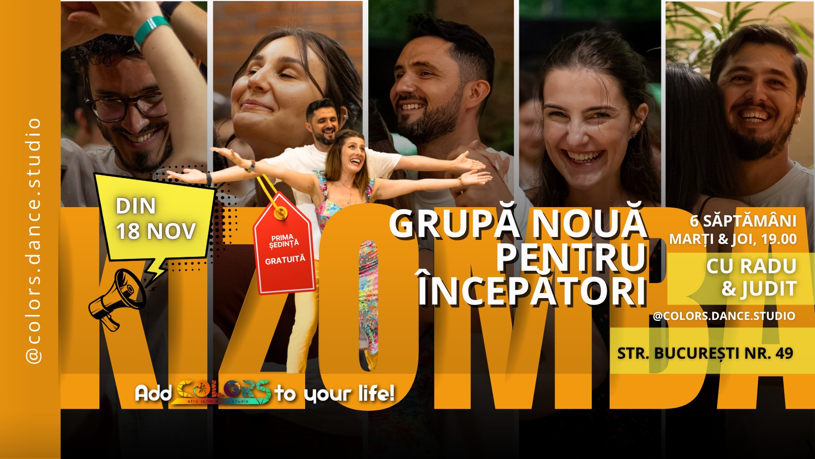 Curs de dans ✨ Grupă nouă pentru începători 💃🕺 Inițiere în Kizomba